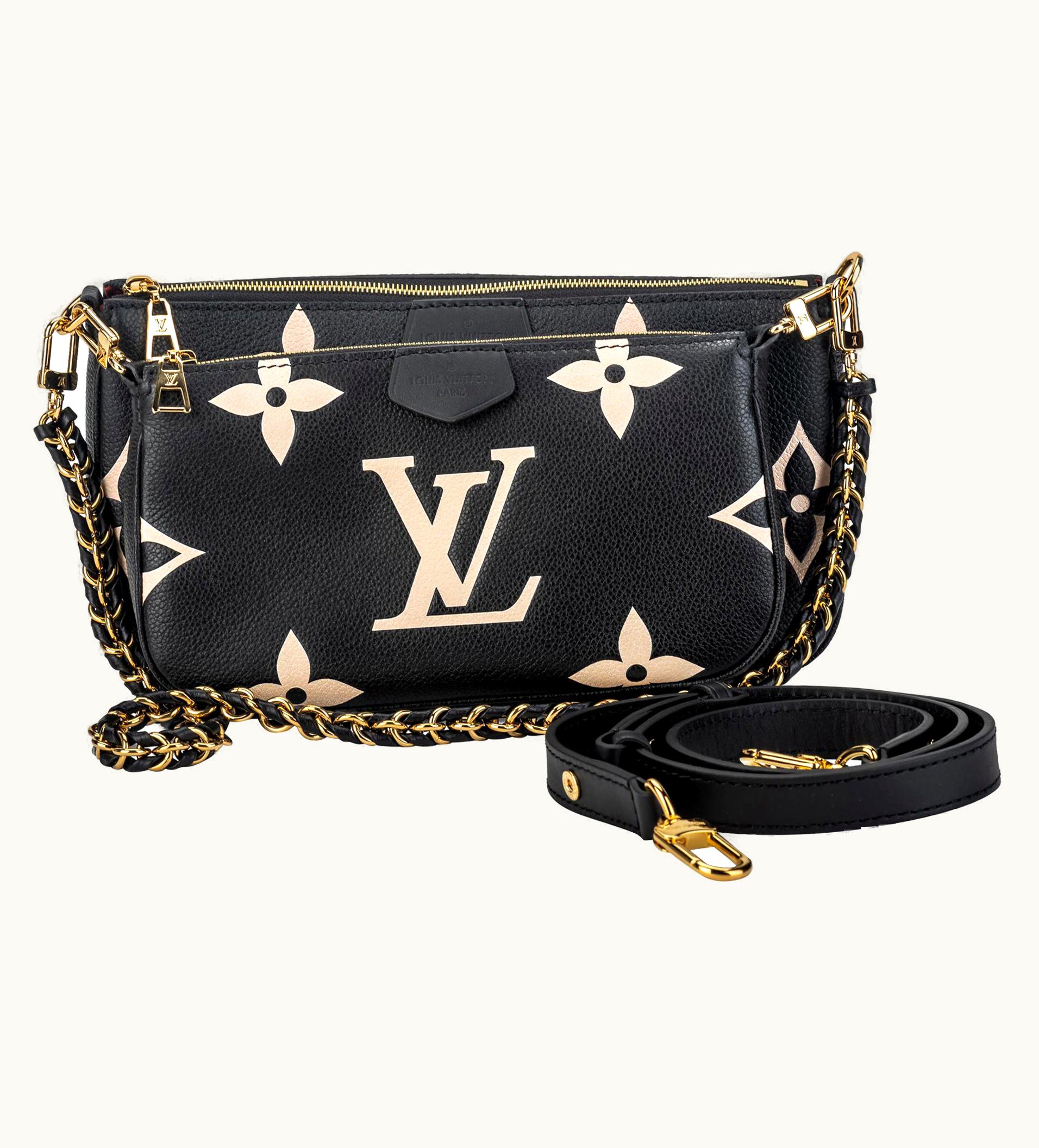 Louis Vuitton Black Leather Multi Pochette Bag
