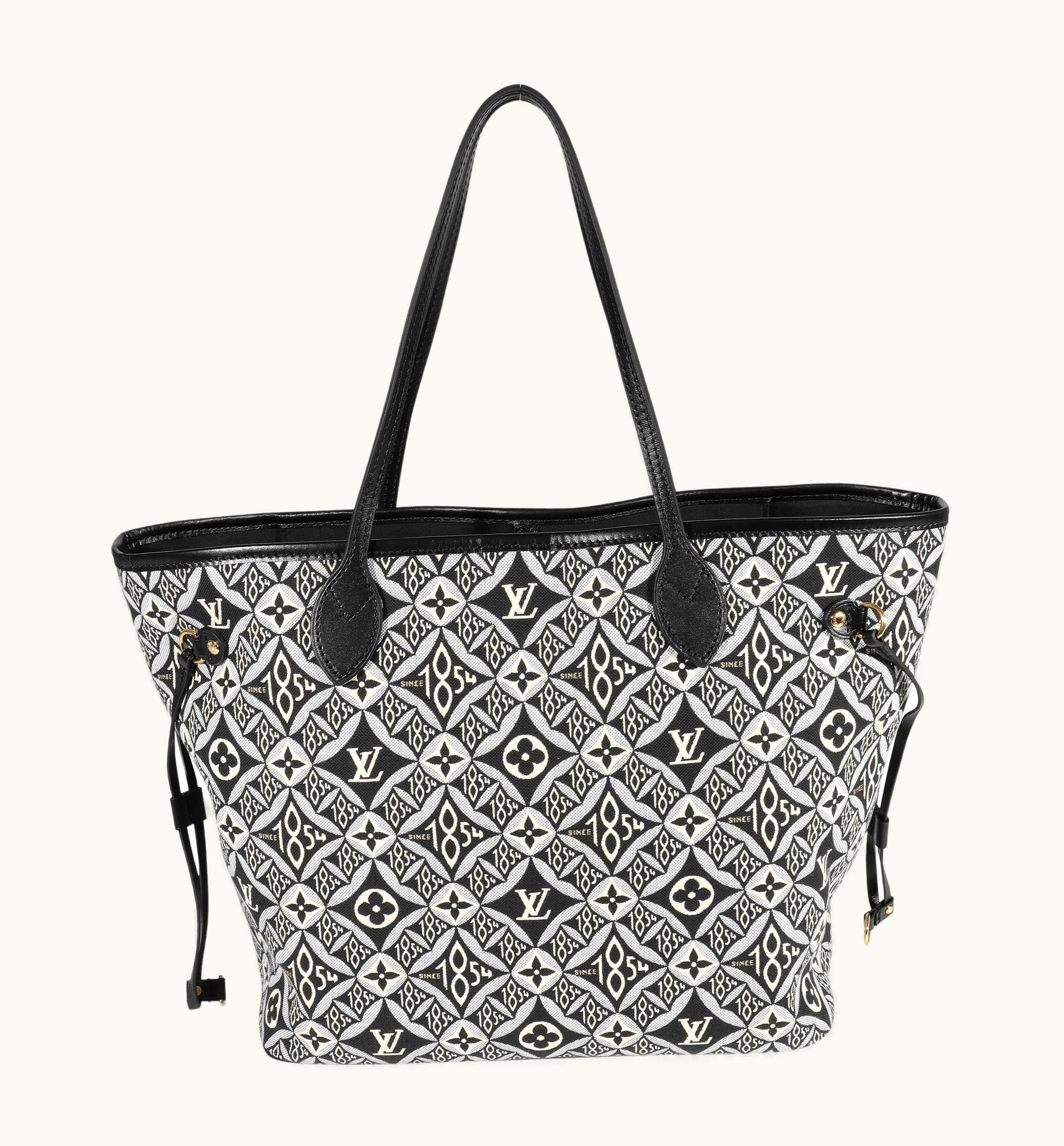 Louis Vuitton Black Jacquard Since 1854 Neverfull Mm