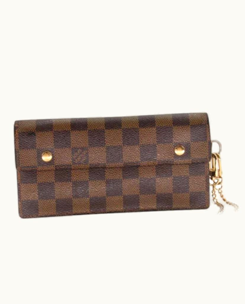 Louis Vuitton Brown Men' Damier Chain Accordion Wallet