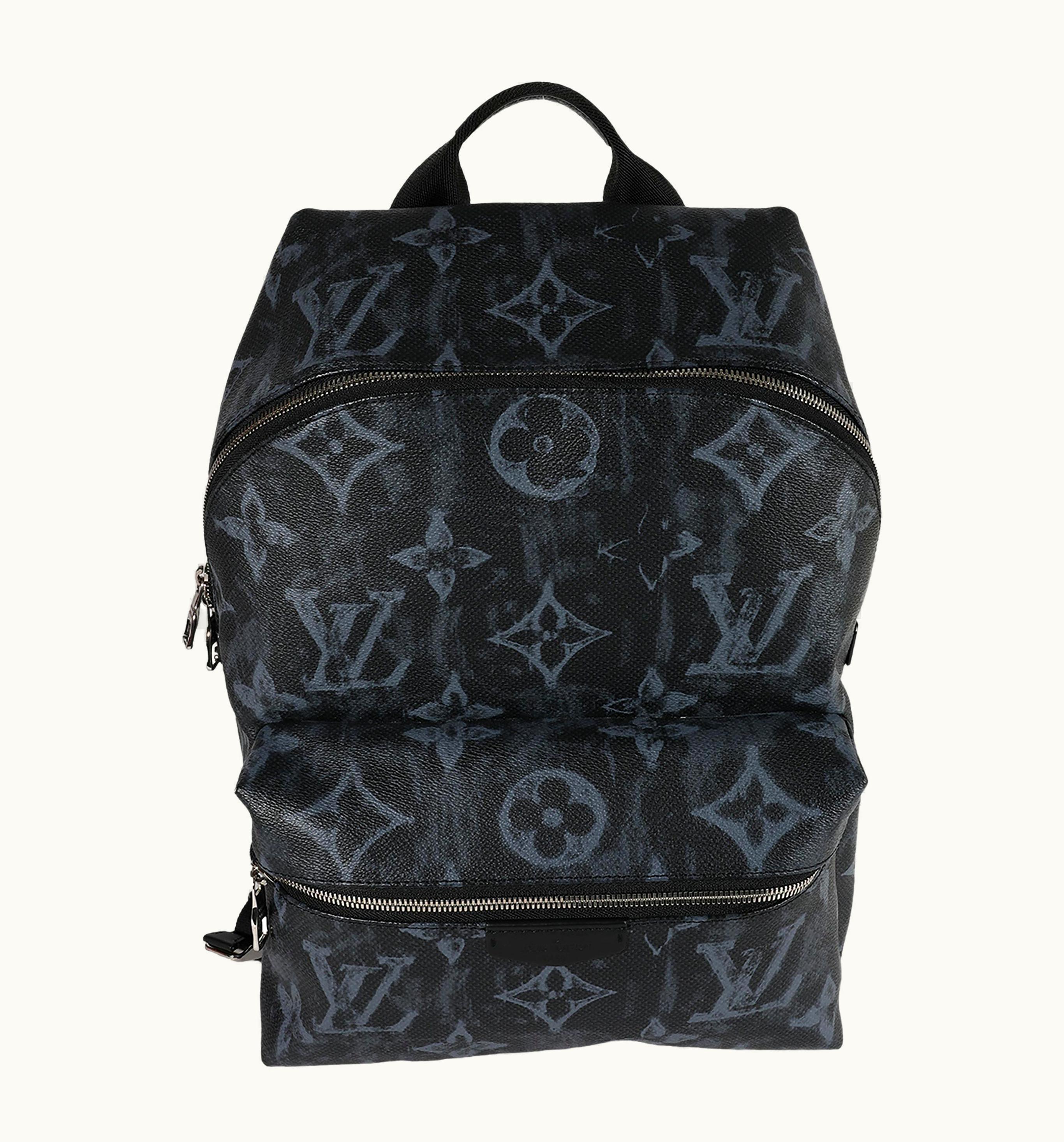 Louis Vuitton Black & Blue Monogram Pastel Discovery Backpack