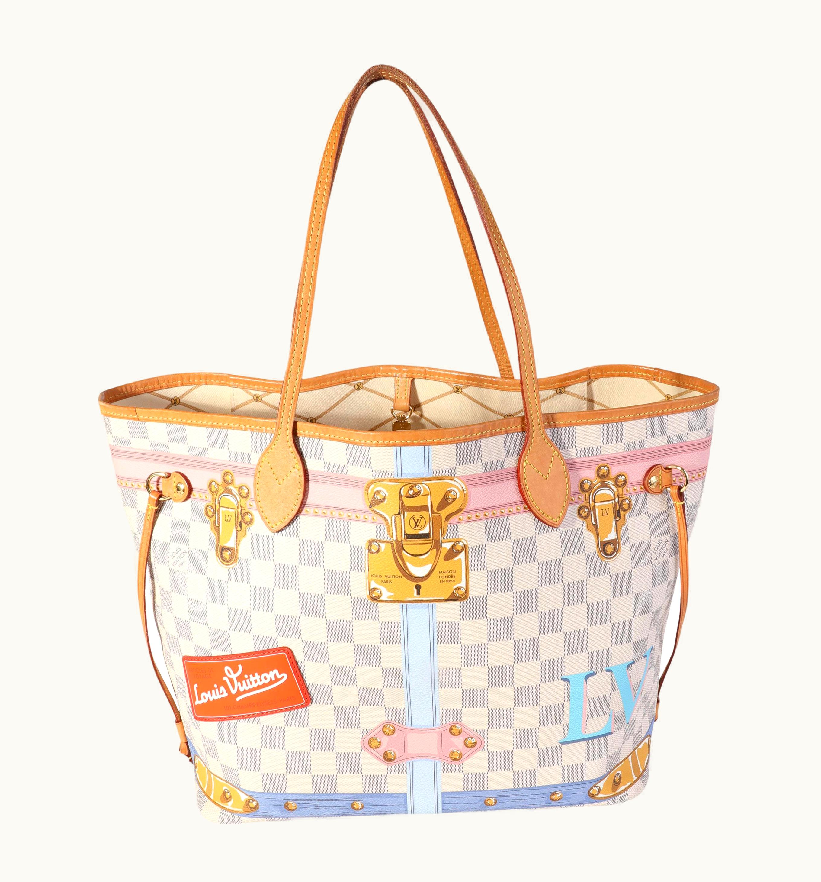 Louis Vuitton Damier Azur Summer Trunks Neverfull Mm