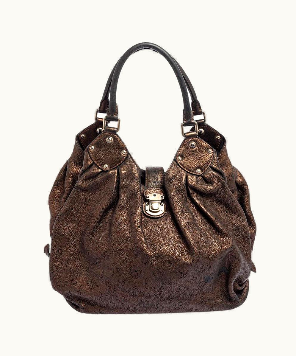 Louis Vuitton Bronze Monogram Mahina Leather Bag