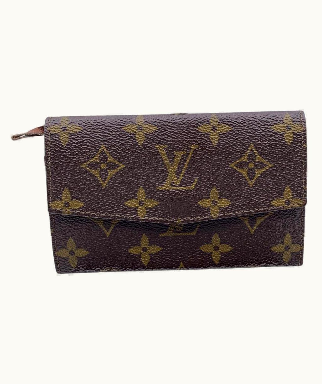 Louis Vuitton Vintage Monogram Canvas Flap Medium Wallet