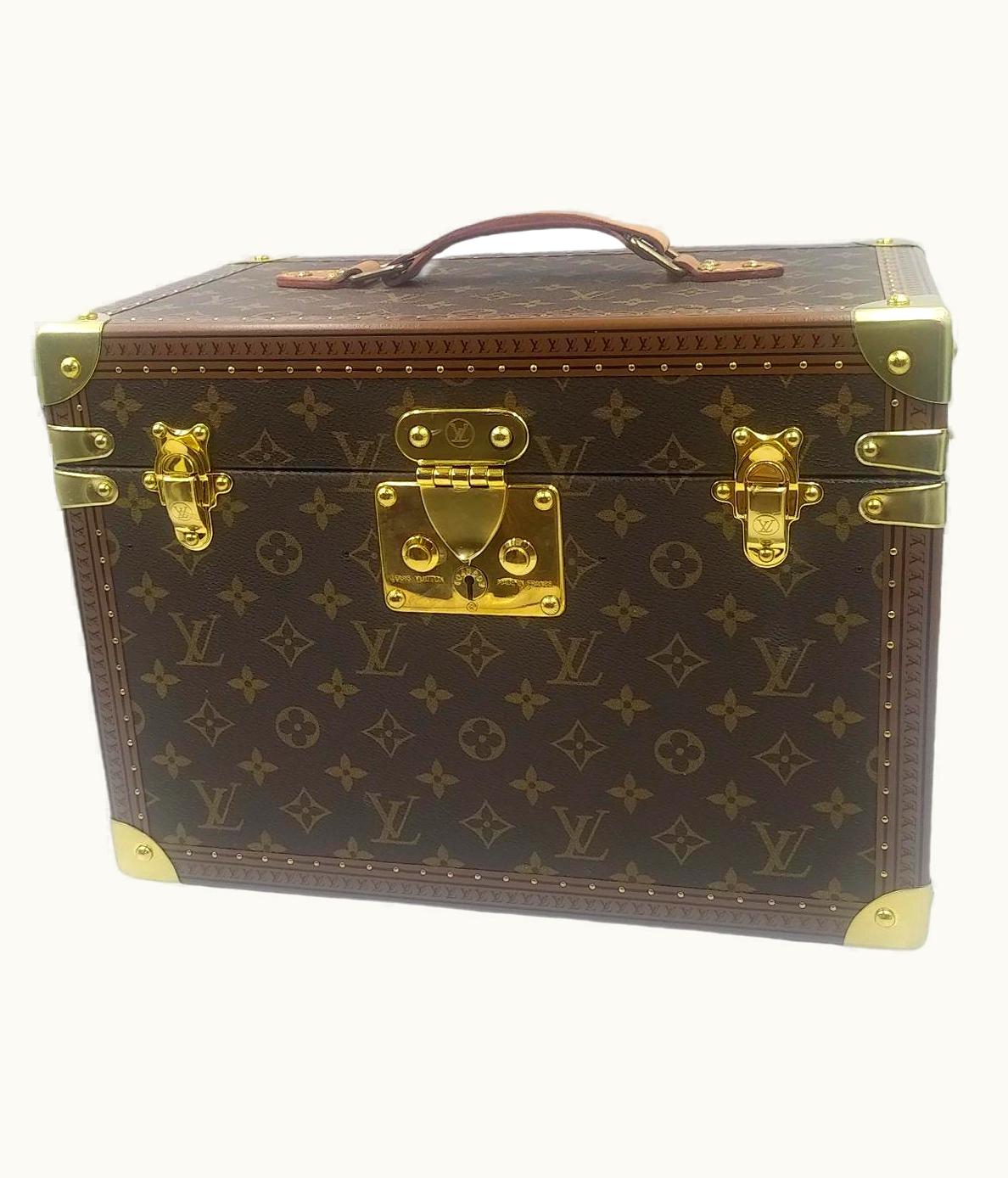 Louis Vuitton Boite Pharmacie Monogram Train Case Vanity Travel Cosmetics Box