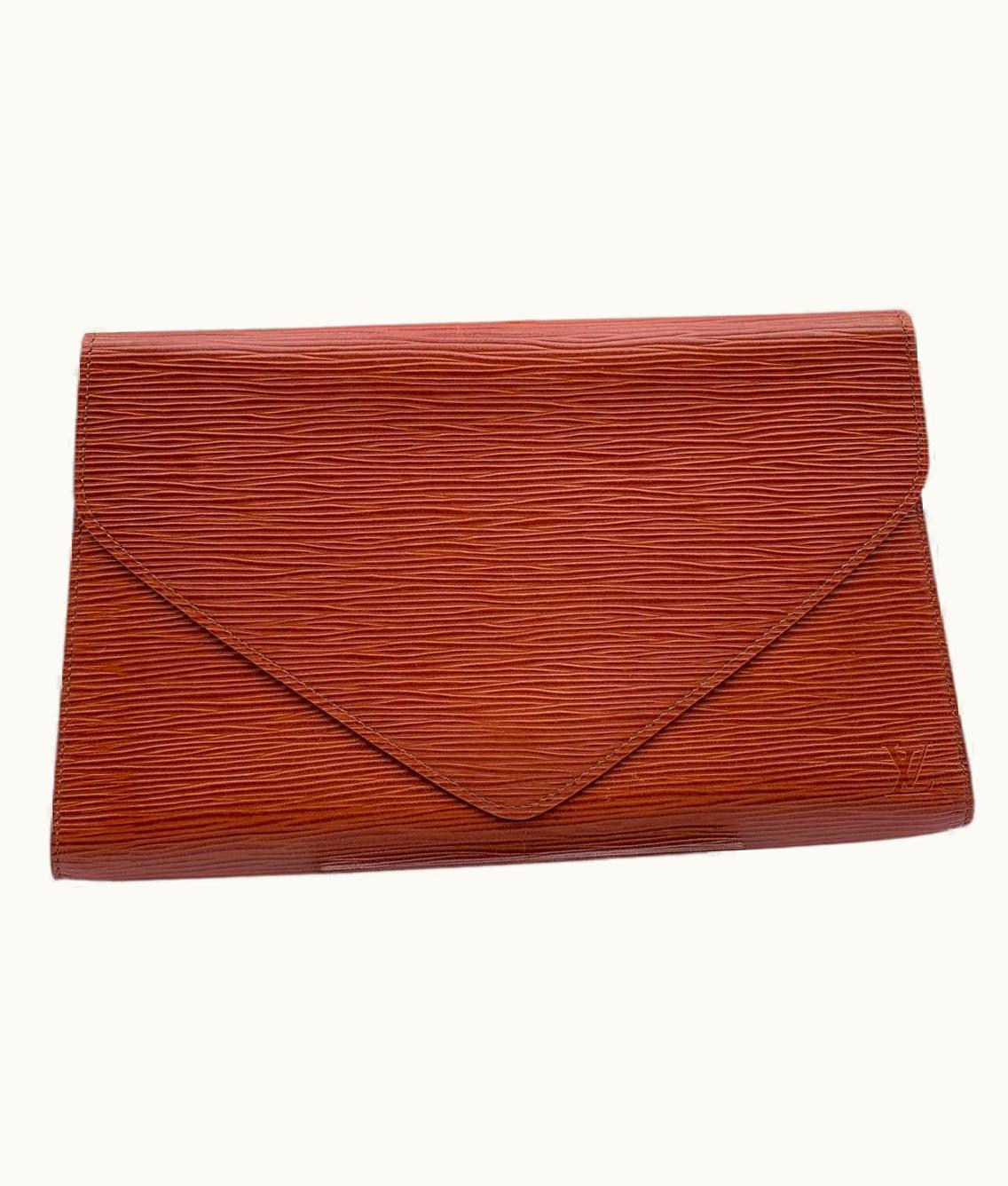 Louis Vuitton Vintage Tan Epi Leather Art Deco mm Clutch Bag
