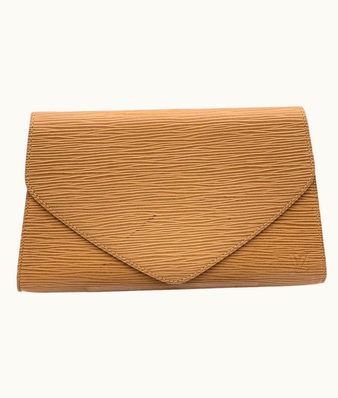 Louis Vuitton Vintage Yellow Epi Leather Art Deco Pm Clutch Bag