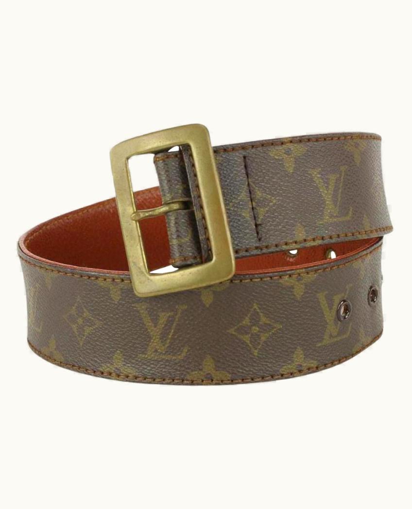 Louis Vuitton Ultra Rare Vintage Monogram Belt First Edition 201lv84
