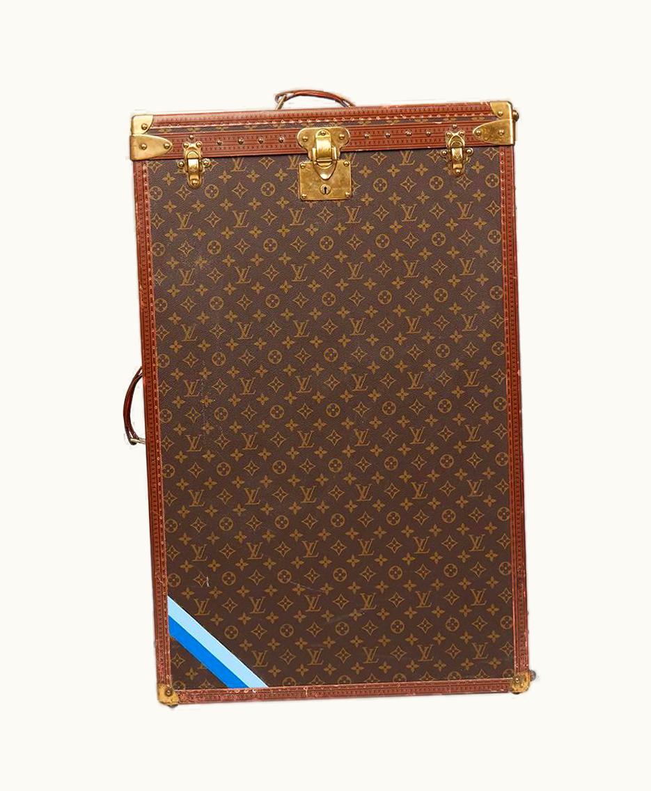 Louis Vuitton 1980 Louis Vuitton Brown Monogram Coated Canvas Vintage Wardrobe Trunk