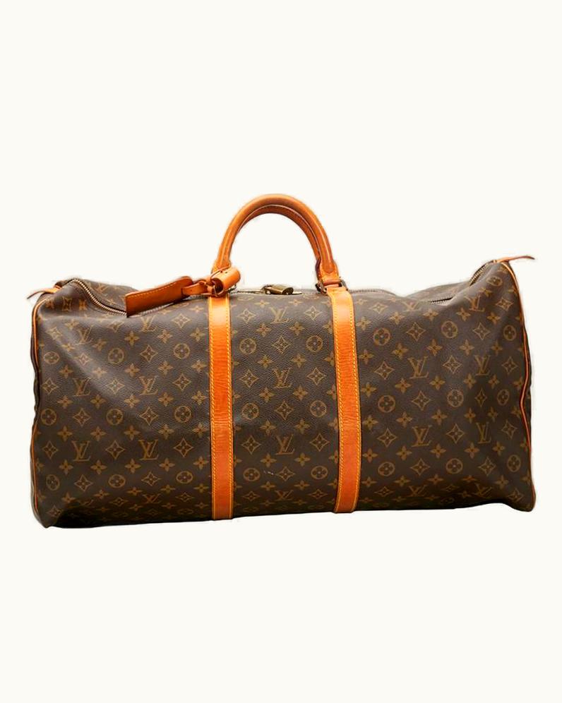 Louis Vuitton 1980' Louis Vuitton Brown Classic Monogram Canvas Vintage Keepall