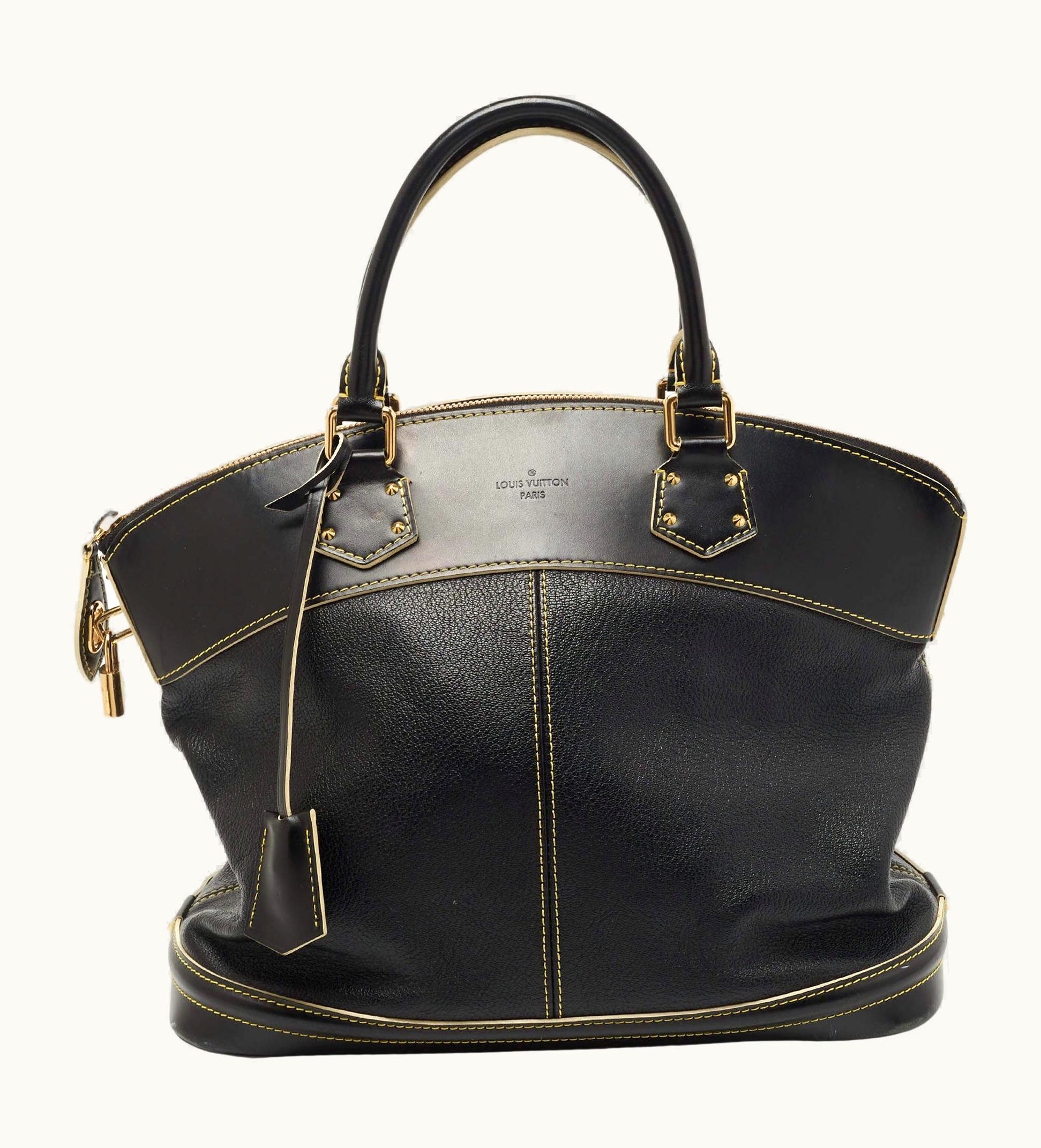 Louis Vuitton Black Suhali Leather Lockit mm Bag