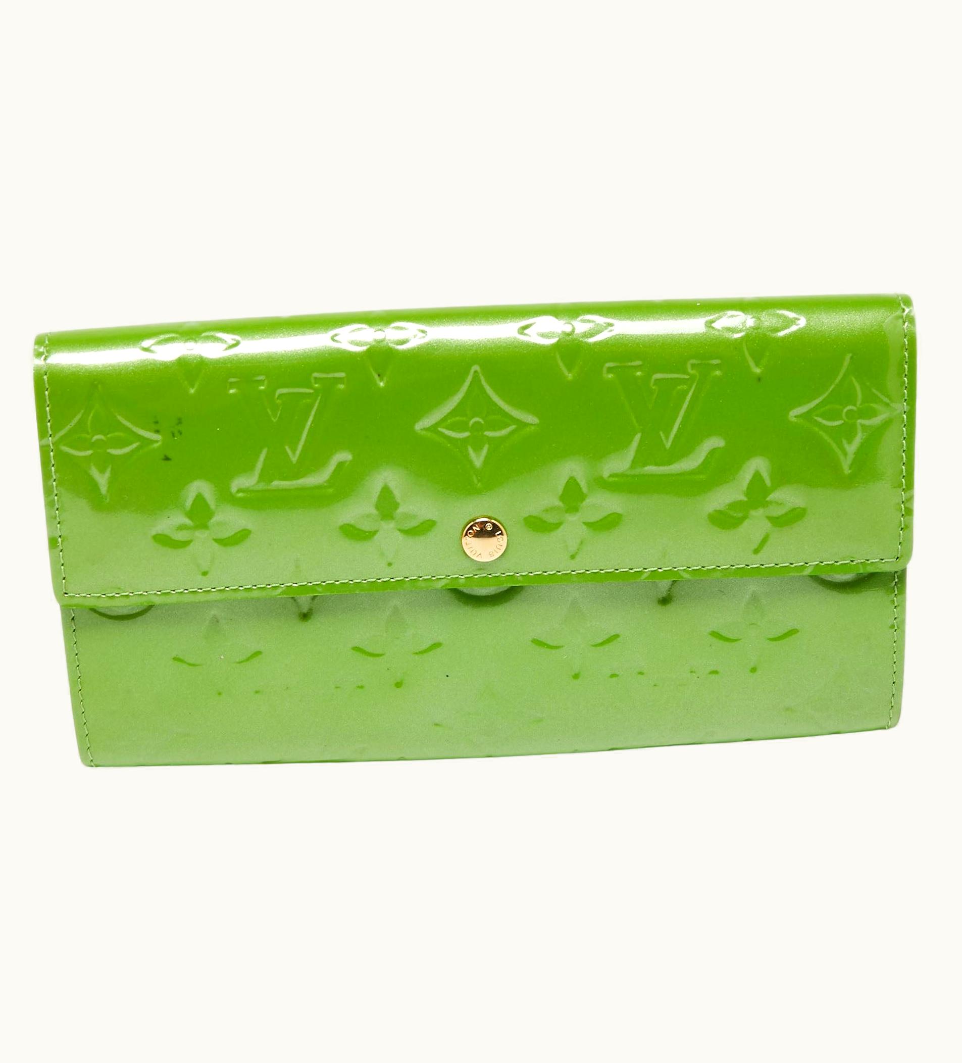 Louis Vuitton Vet Tonic Monogram Vernis Sarah Wallet