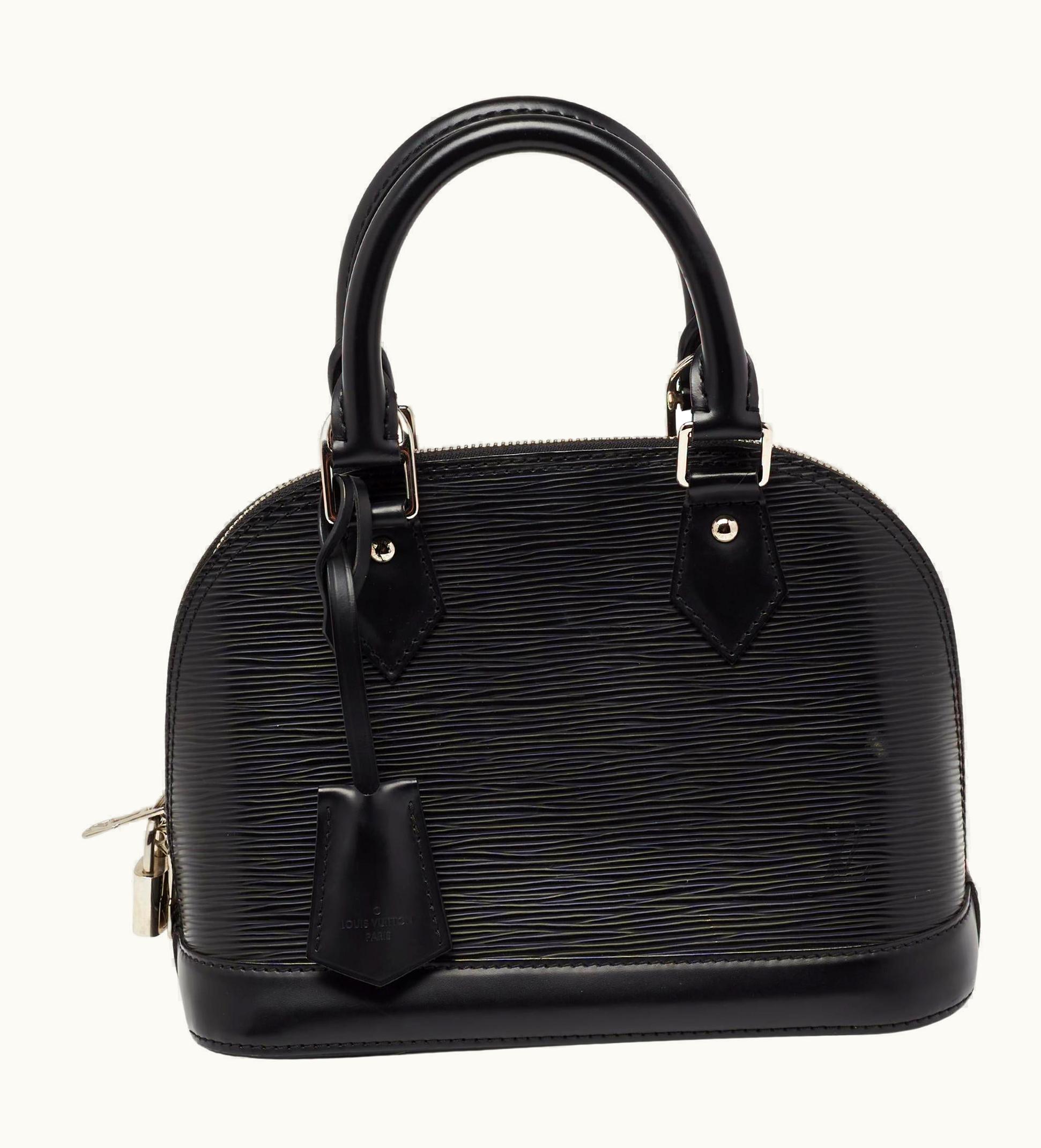 Louis Vuitton Black Epi Leather Alma Bb Bag