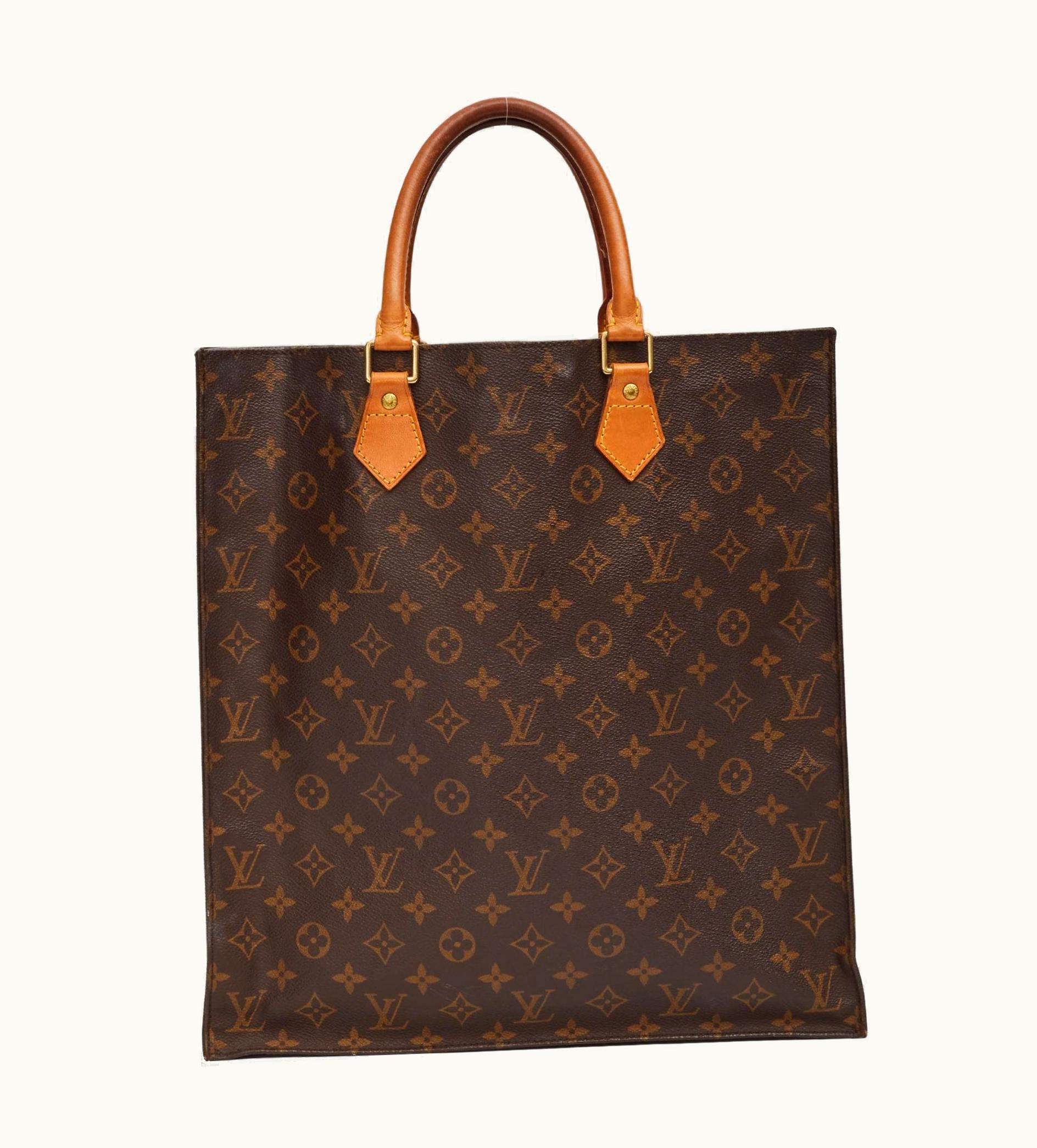 Louis Vuitton Monogram Sac Plat Tote Bag (2000)