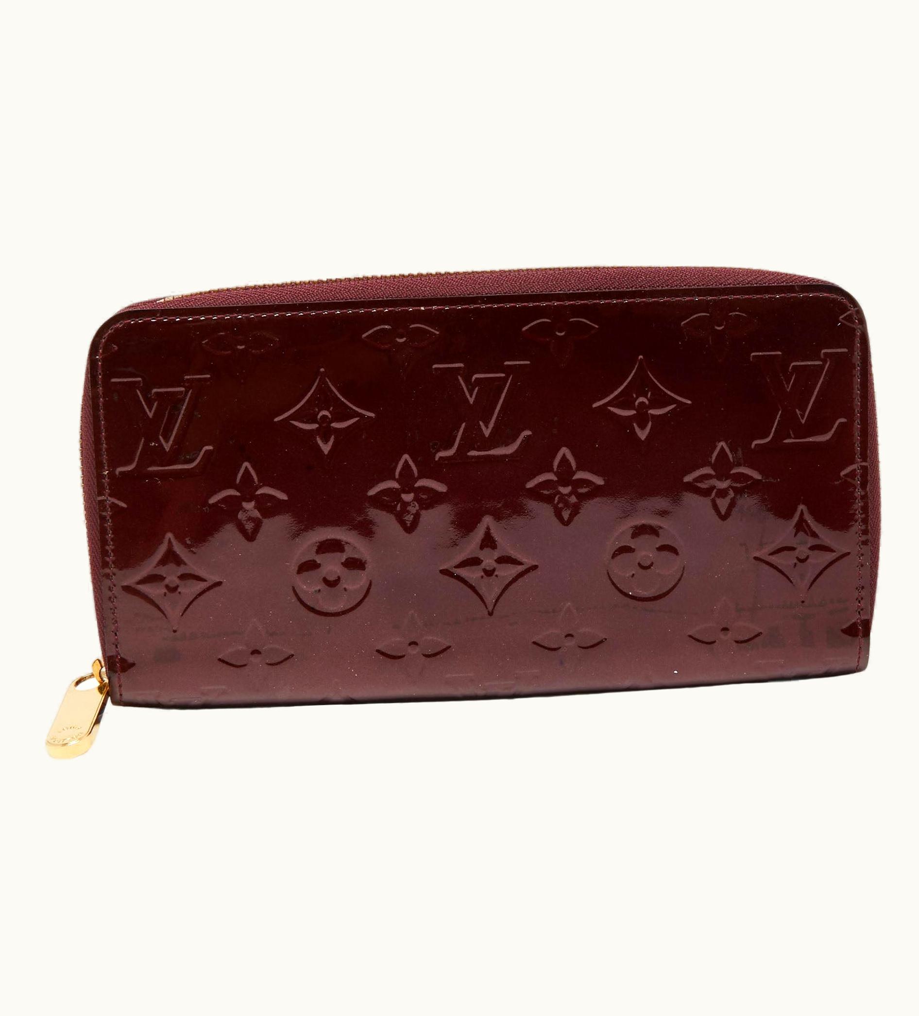 Louis Vuitton Rouge Fauviste Monogram Vernis Zippy Wallet