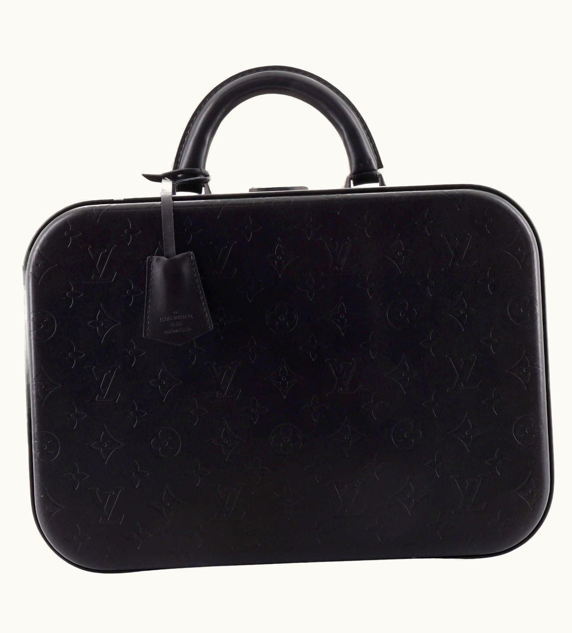 Louis Vuitton Valisette Handbag Monogram Glace Leather Mm