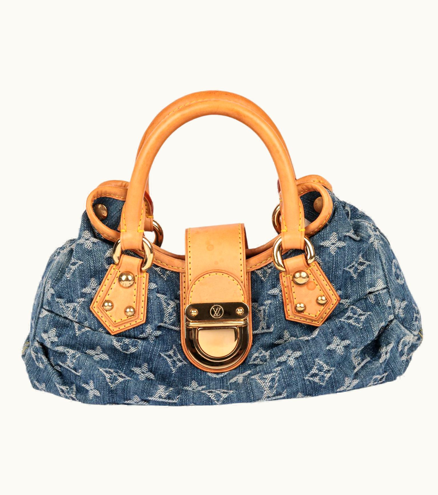 Louis Vuitton Blue Monogram Denim & Vachetta Leather Pleaty UZ0581318