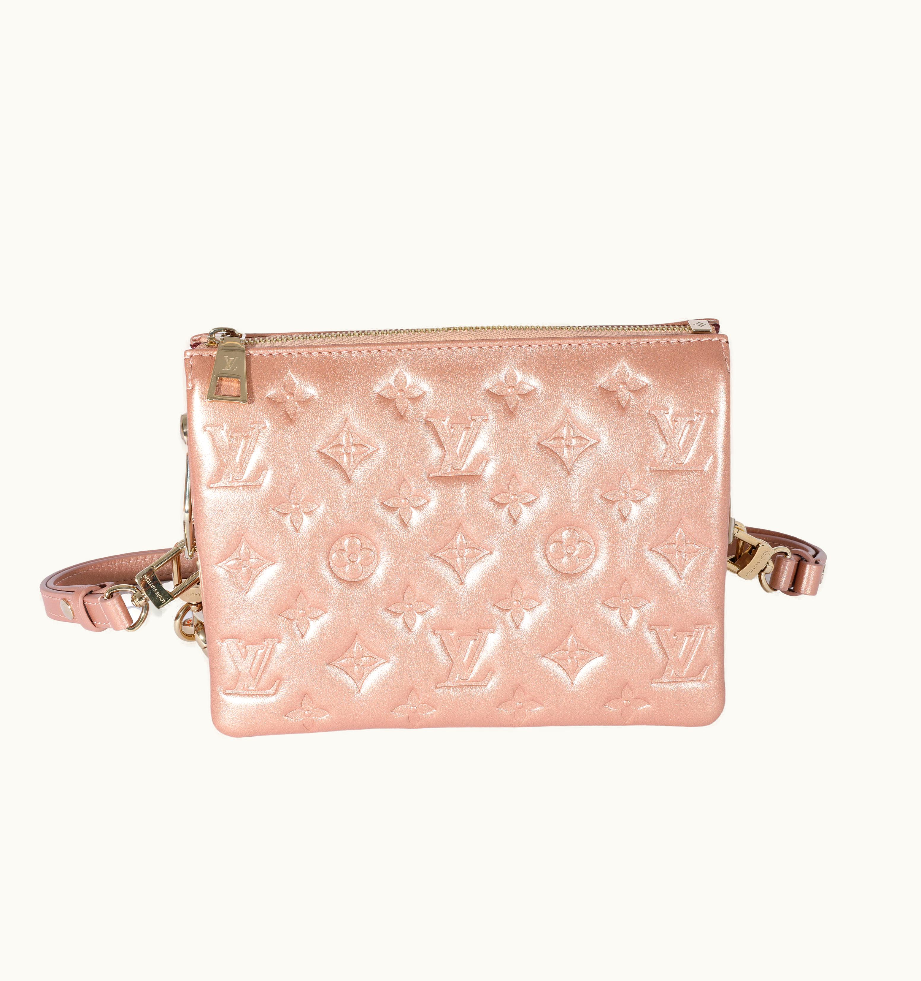 Louis Vuitton Lambskin Pink Gold Coussin Bb H27