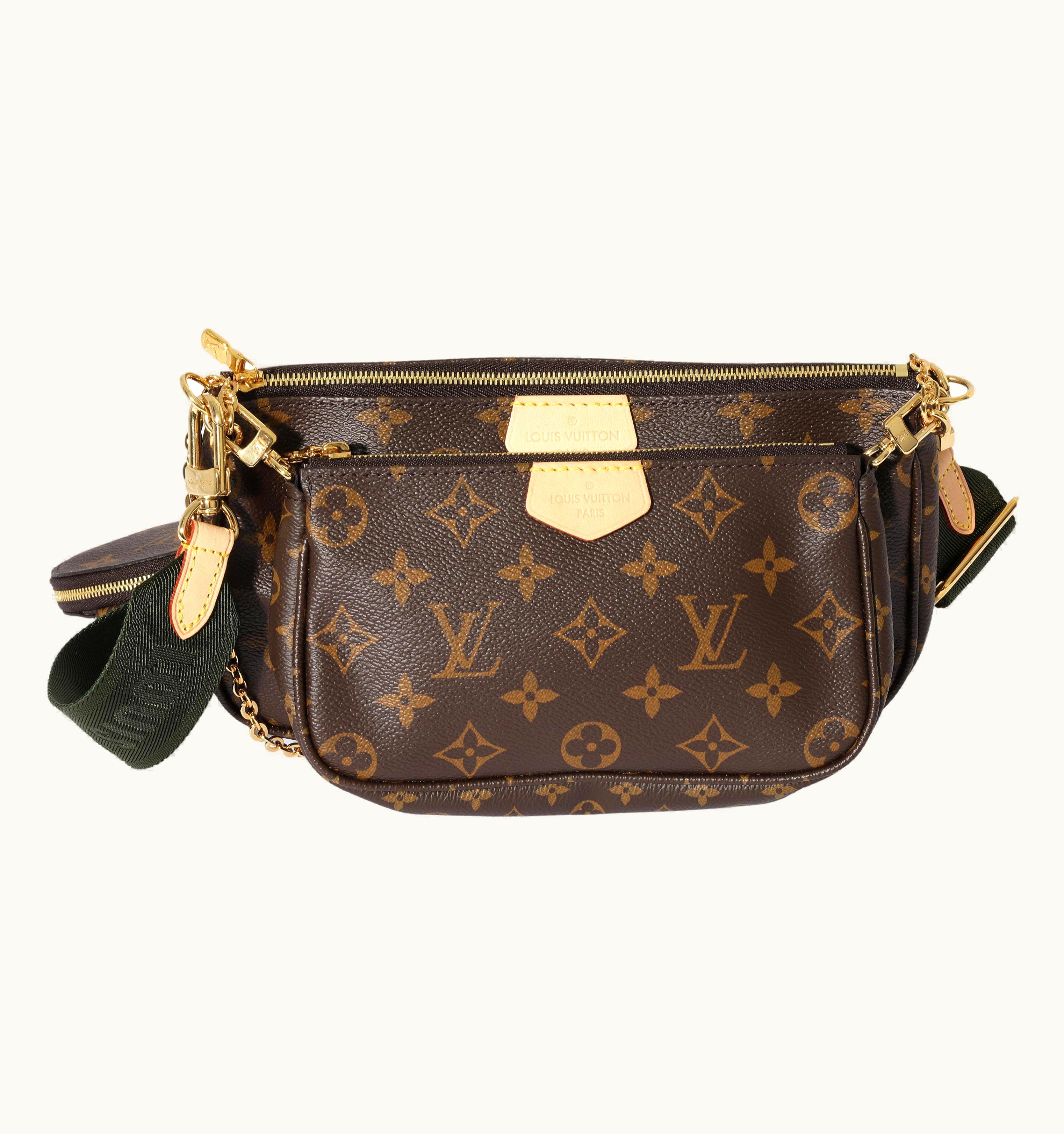 Louis Vuitton Monogram Canvas Khaki Multi Pochette Accessoires