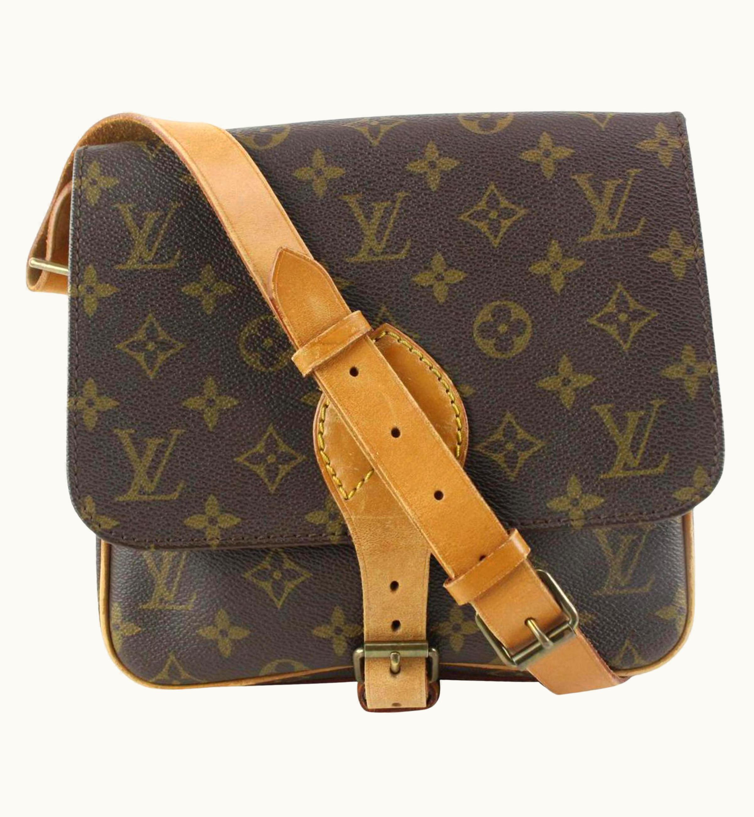 Louis Vuitton Monogram Cartouchiere mm Crossbody Bag 1222lv28