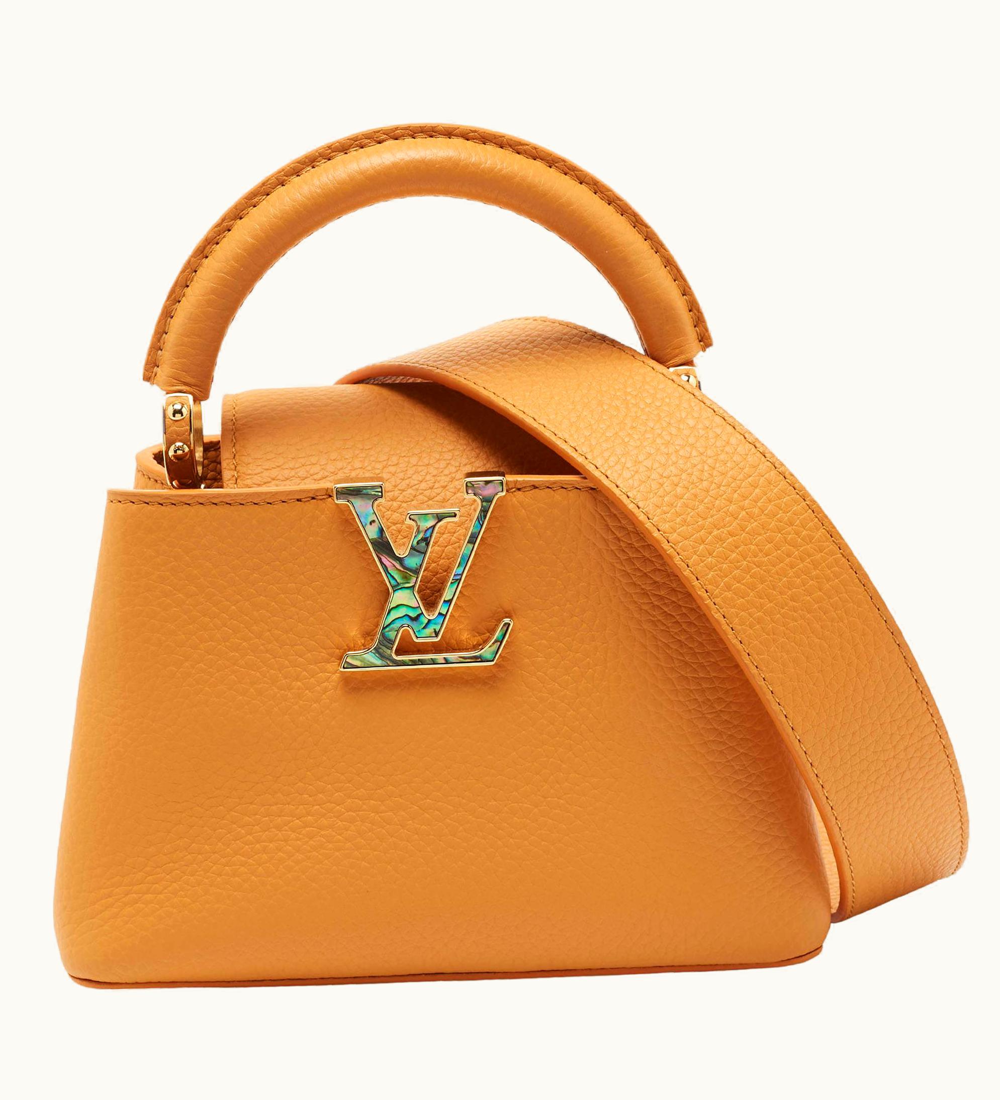 Louis Vuitton Safran Imperial Leather Capucines Mini Bag