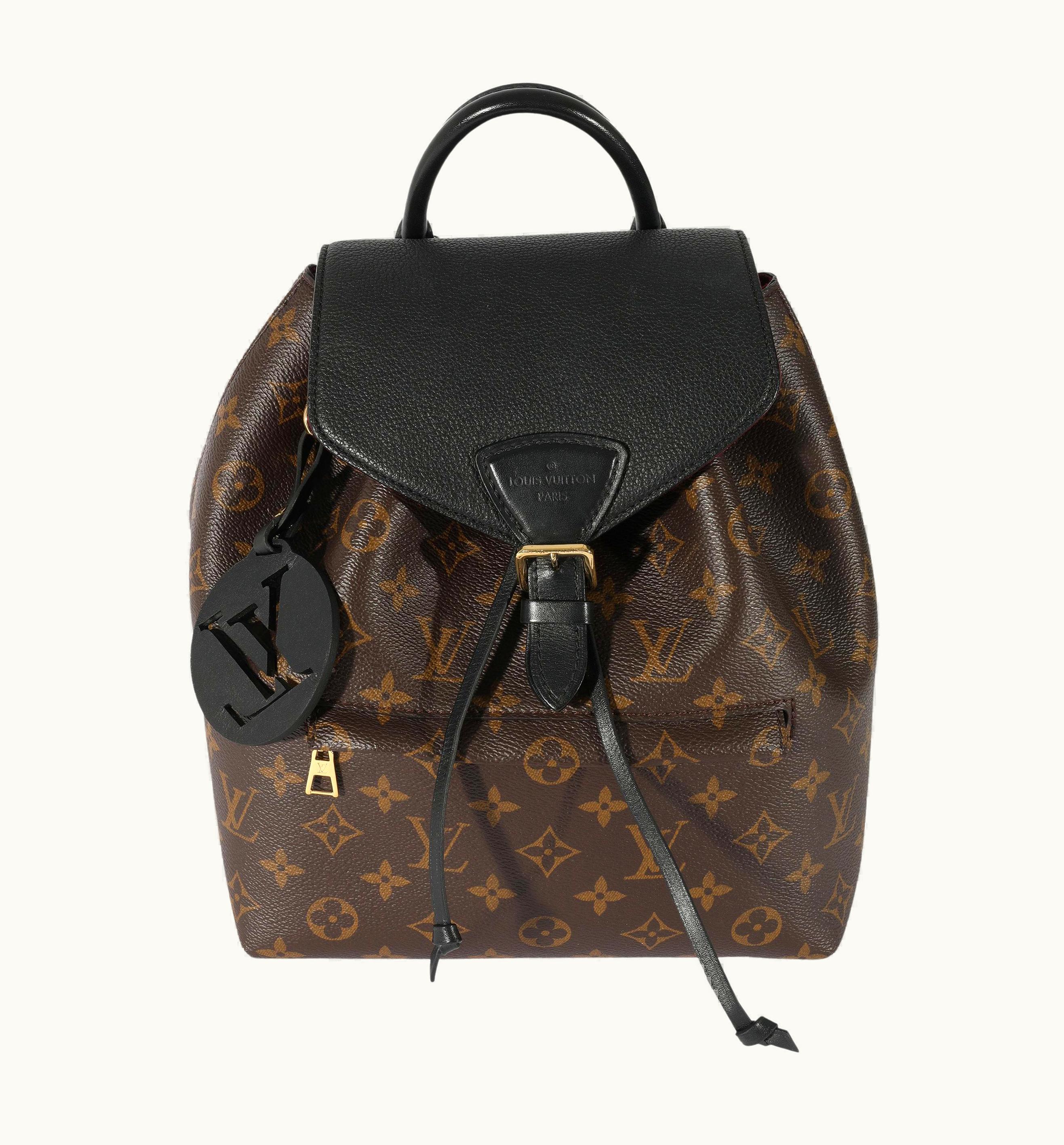 Louis Vuitton Leather Canvas Monogram Montsouris Nm Pm