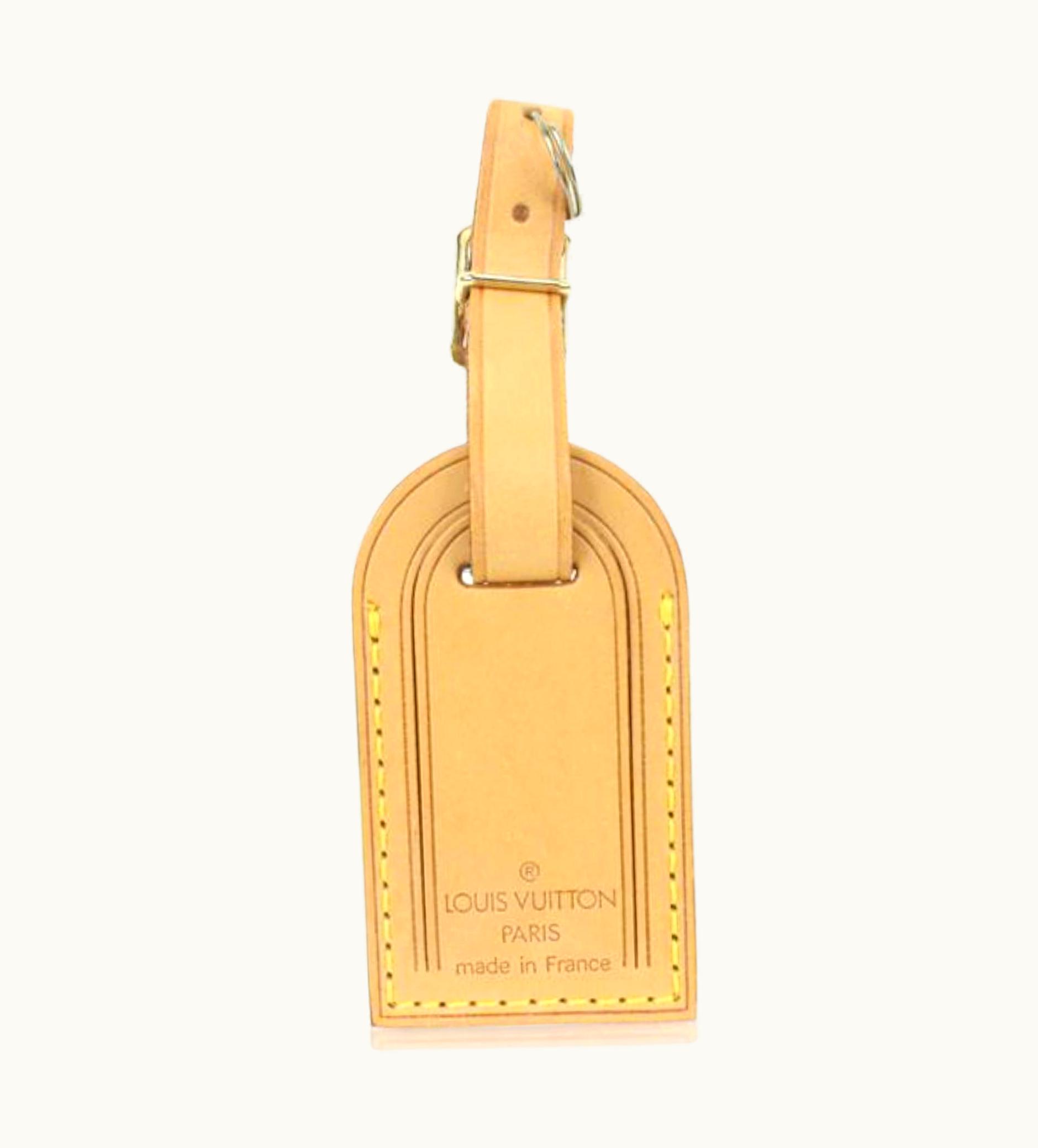 Louis Vuitton Natural Vachetta Leather Luggage Tag 27lk37s
