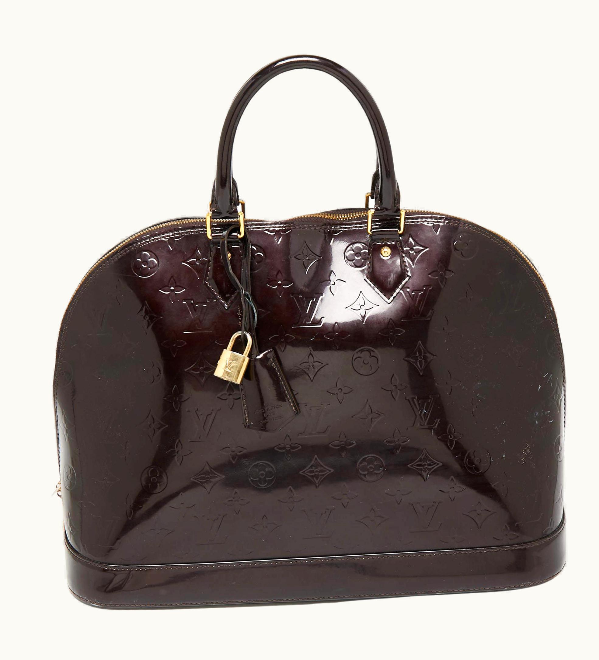 Louis Vuitton Amarante Monogram Vernis Alma Gm Bag UZ0581365
