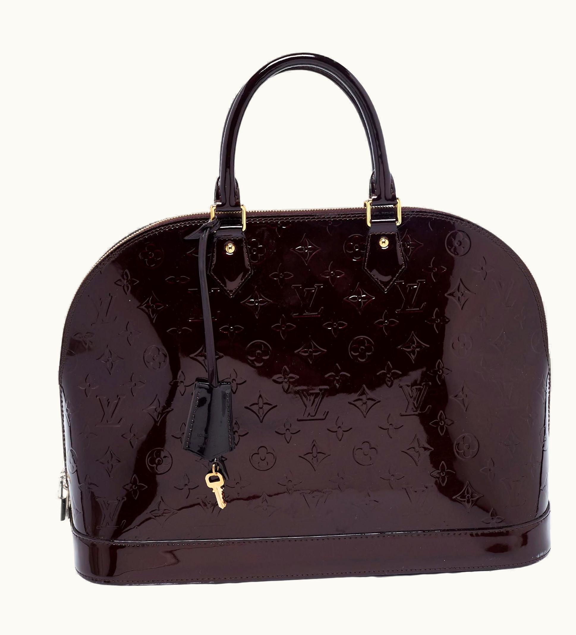 Louis Vuitton Amarante Monogram Vernis Alma Gm Bag UZ0581371