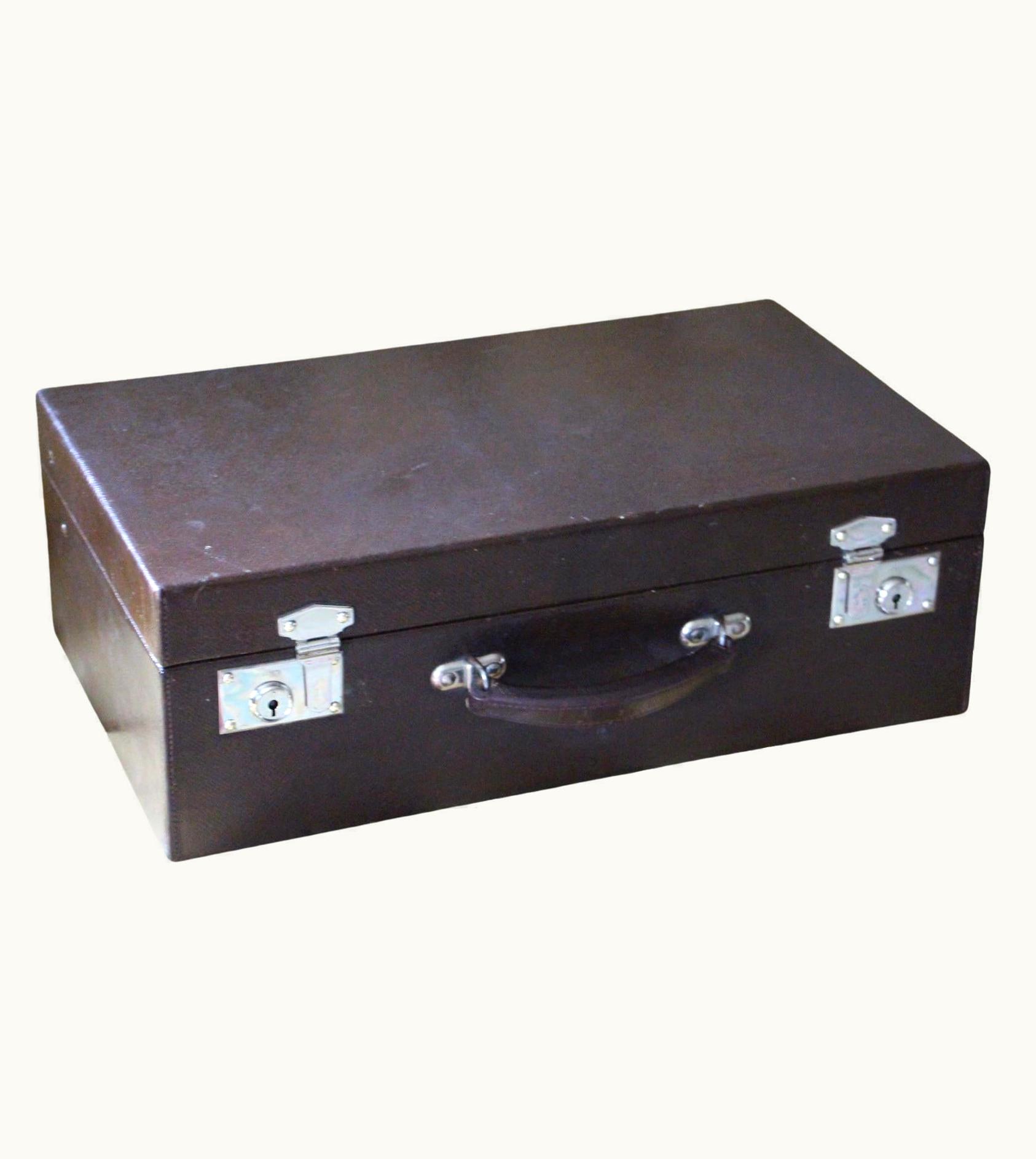 Louis Vuitton 1930' Dark Brown Louis Vuitton Suitcase, Louis Vuitton Trunk