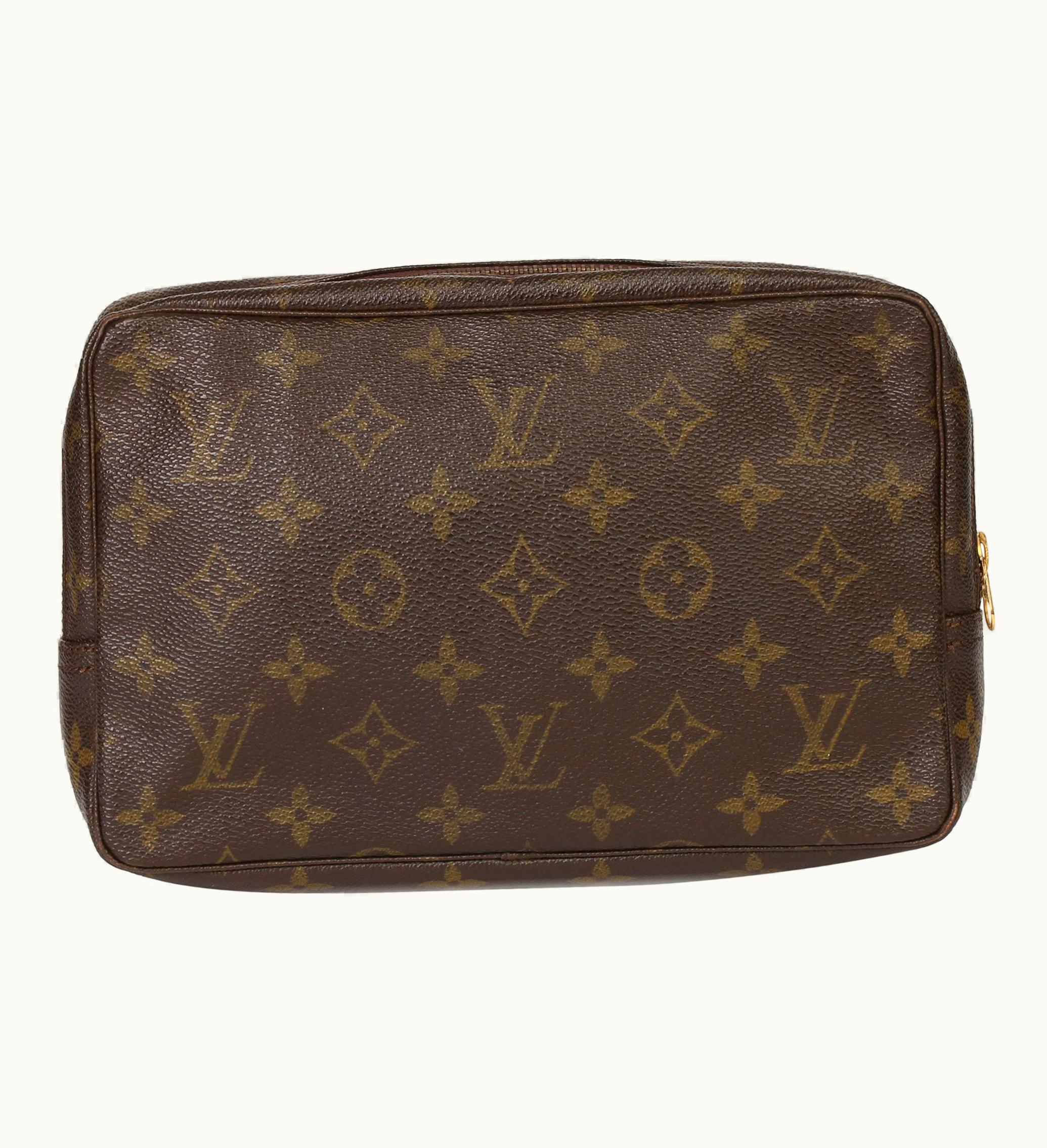 Louis Vuitton Hb3734 Louis Vuitton Brown Monogram Coated Canvas Vintage Trousse Toilette