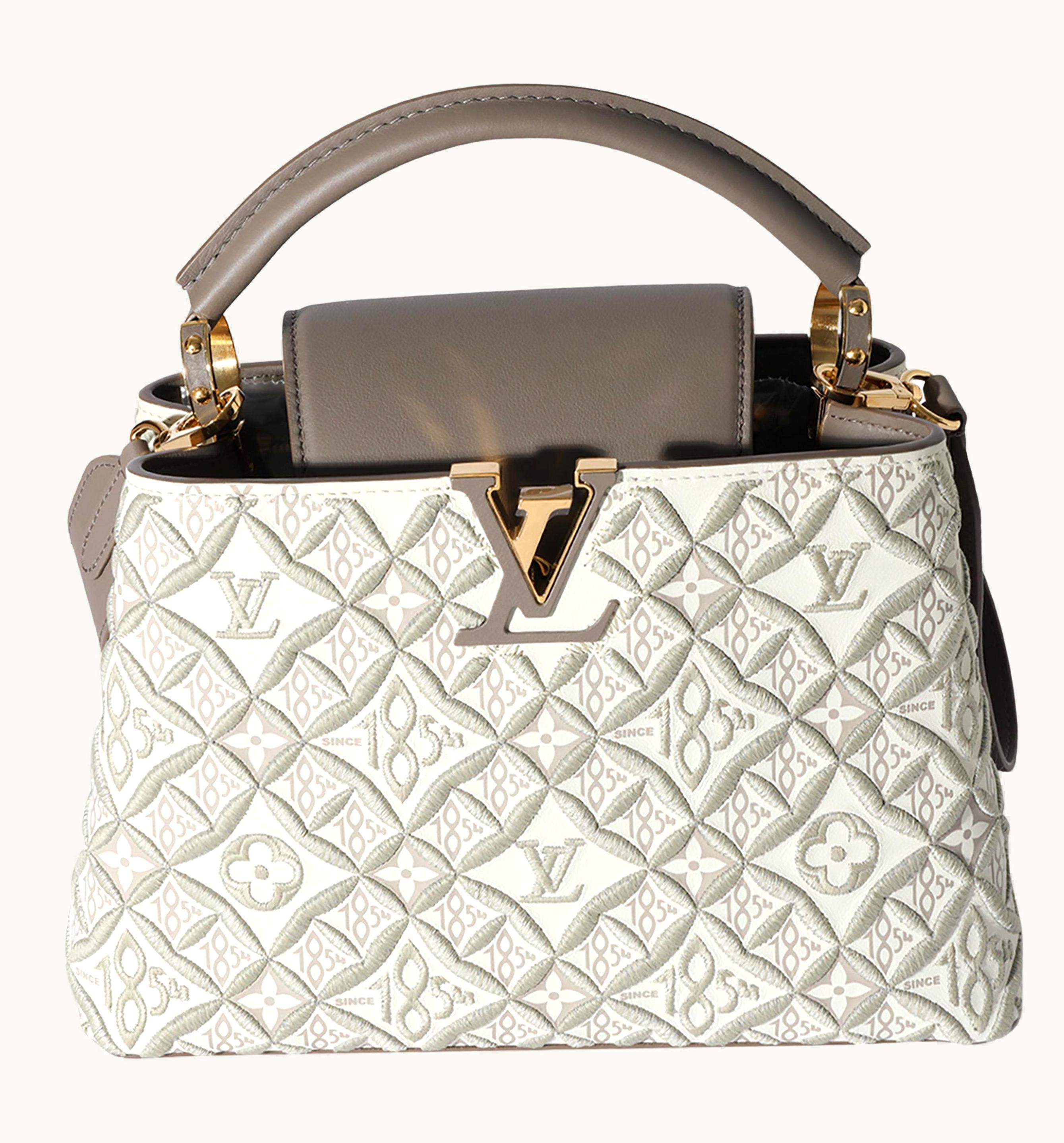 Louis Vuitton Taupe Leather Since 1854 Capucines Bb