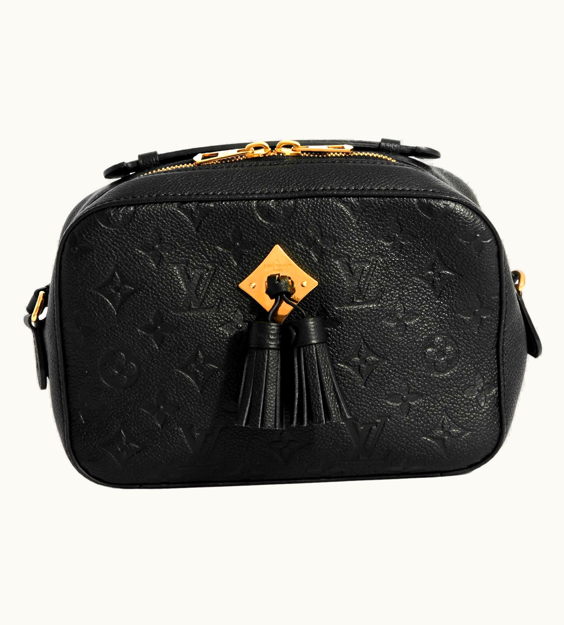 Louis Vuitton Saintonge Bag In Black Empreinte Leather