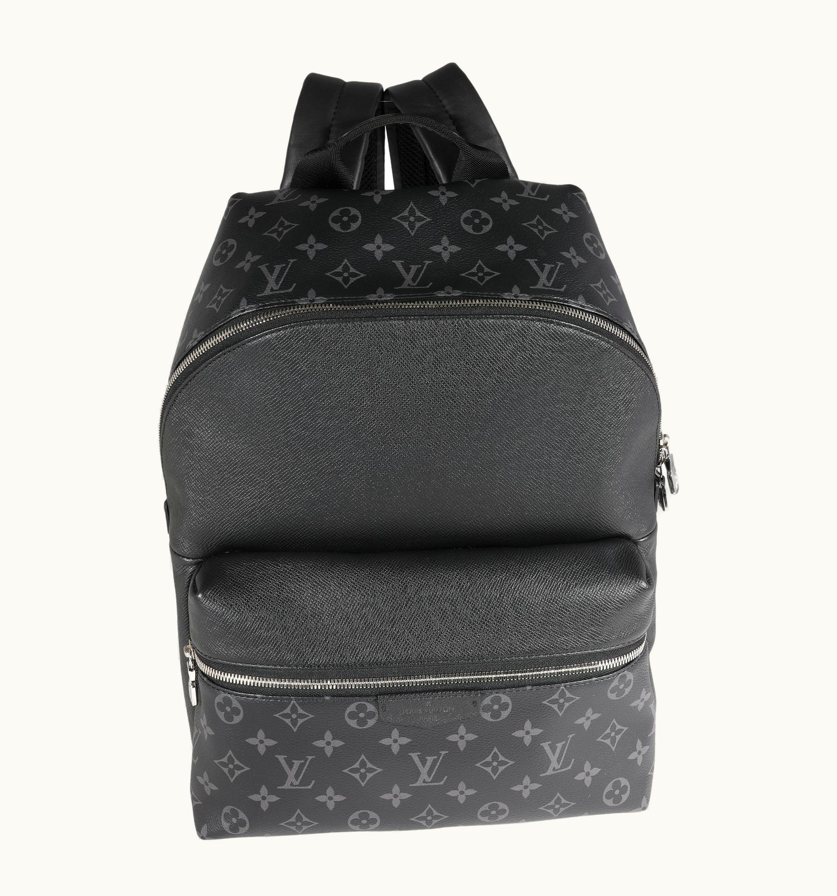 Louis Vuitton Black Monogram Eclipse & Taiga Discovery Backpack