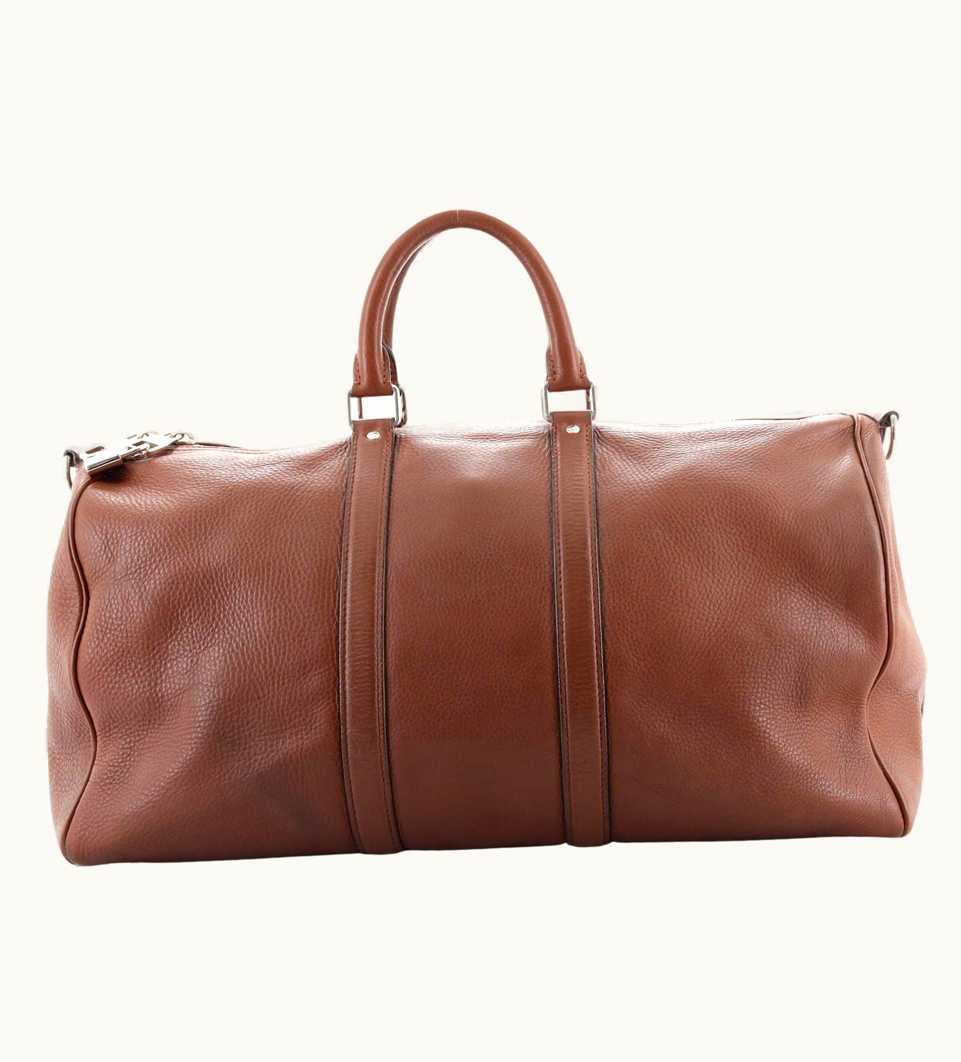 Louis Vuitton Keepall Bandouliere Bag Nomade Leather