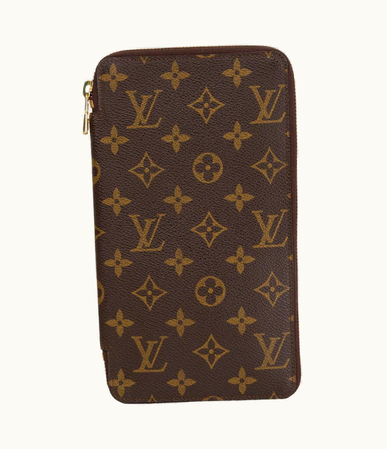 Louis Vuitton Brown Monogram Canvas Zippy Document Holder