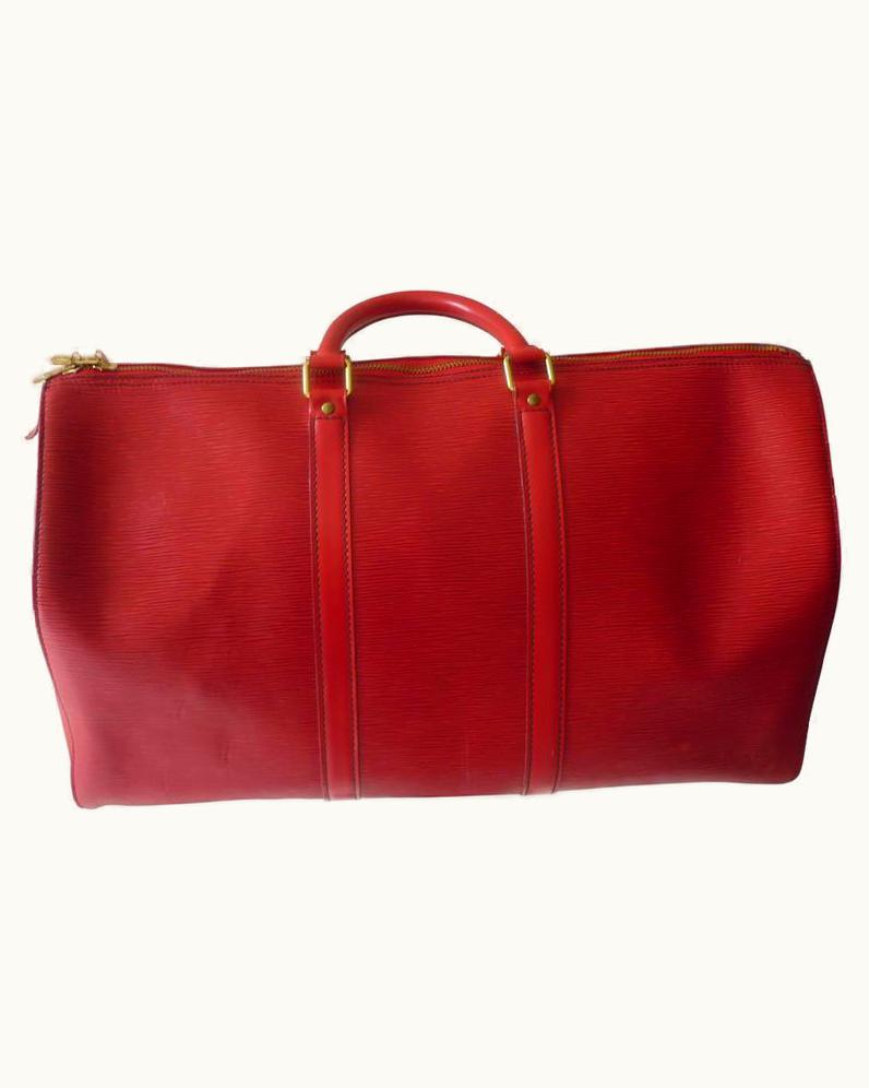 Louis Vuitton 1989 Louis Vuitton 55 Red Epi Leather Travel Bag VI8910