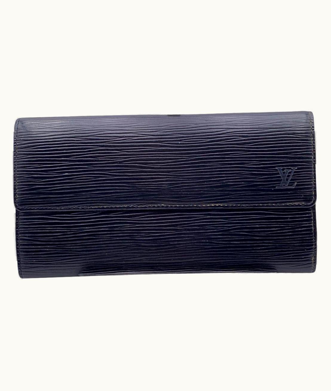 Louis Vuitton Vintage Black Epi Leather Long Continental Sarah Wallet