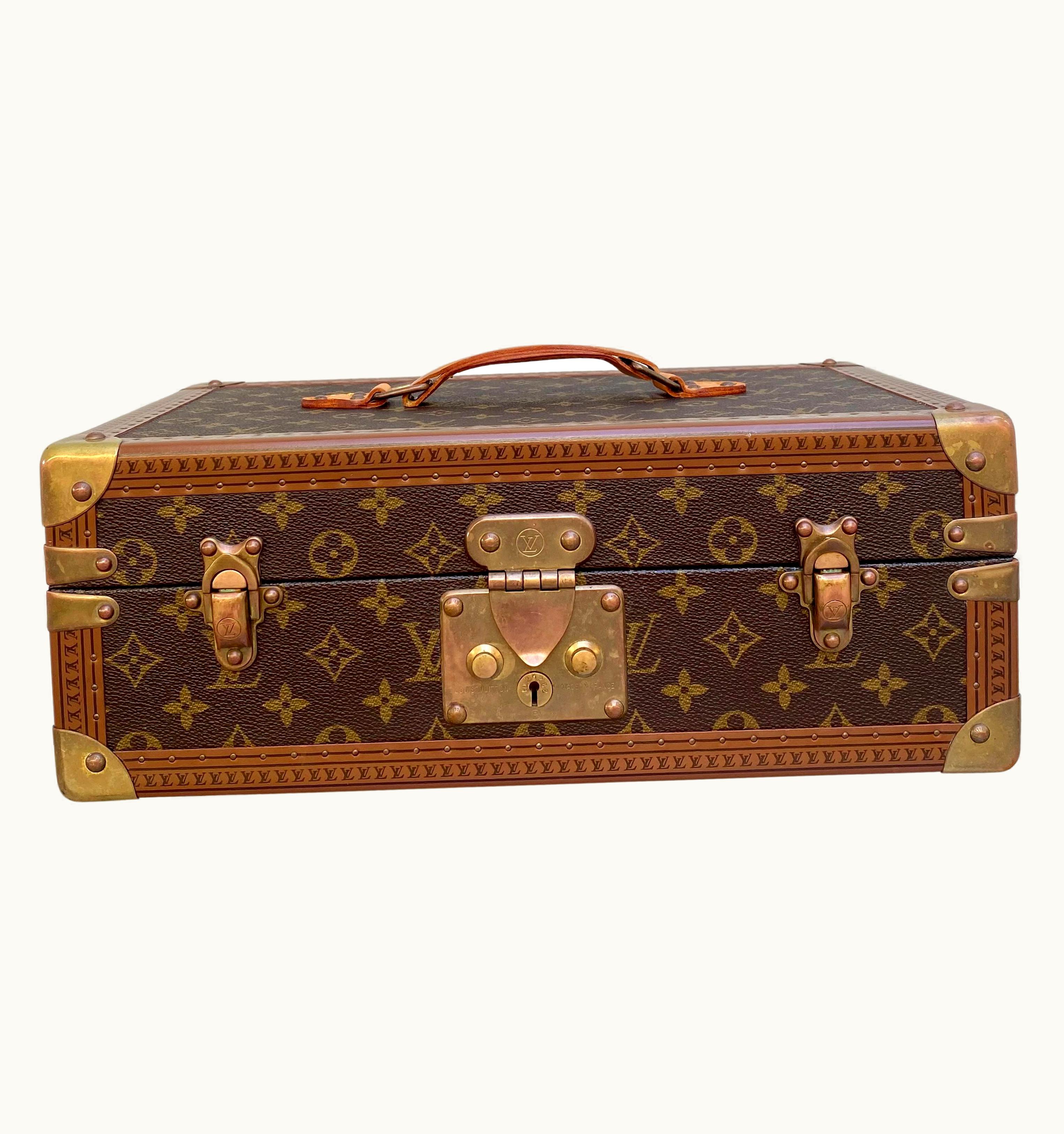 Louis Vuitton Rare Vintage Cigar Boite Trunk Humidor Travel Luggage