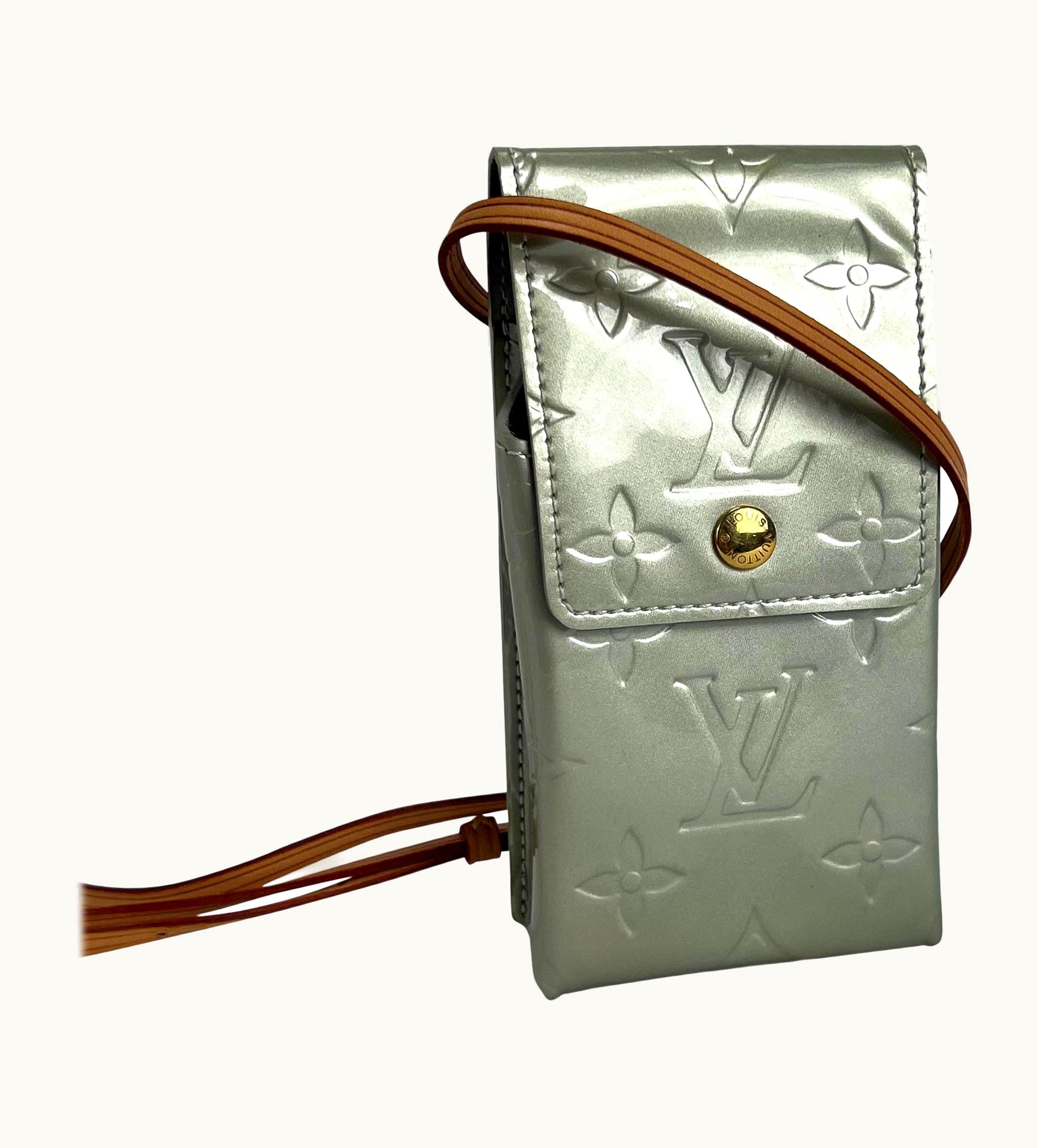 Louis Vuitton 1999 Louis Vuitton Patent Leather Vernis Mint Green Monogram Crossbody