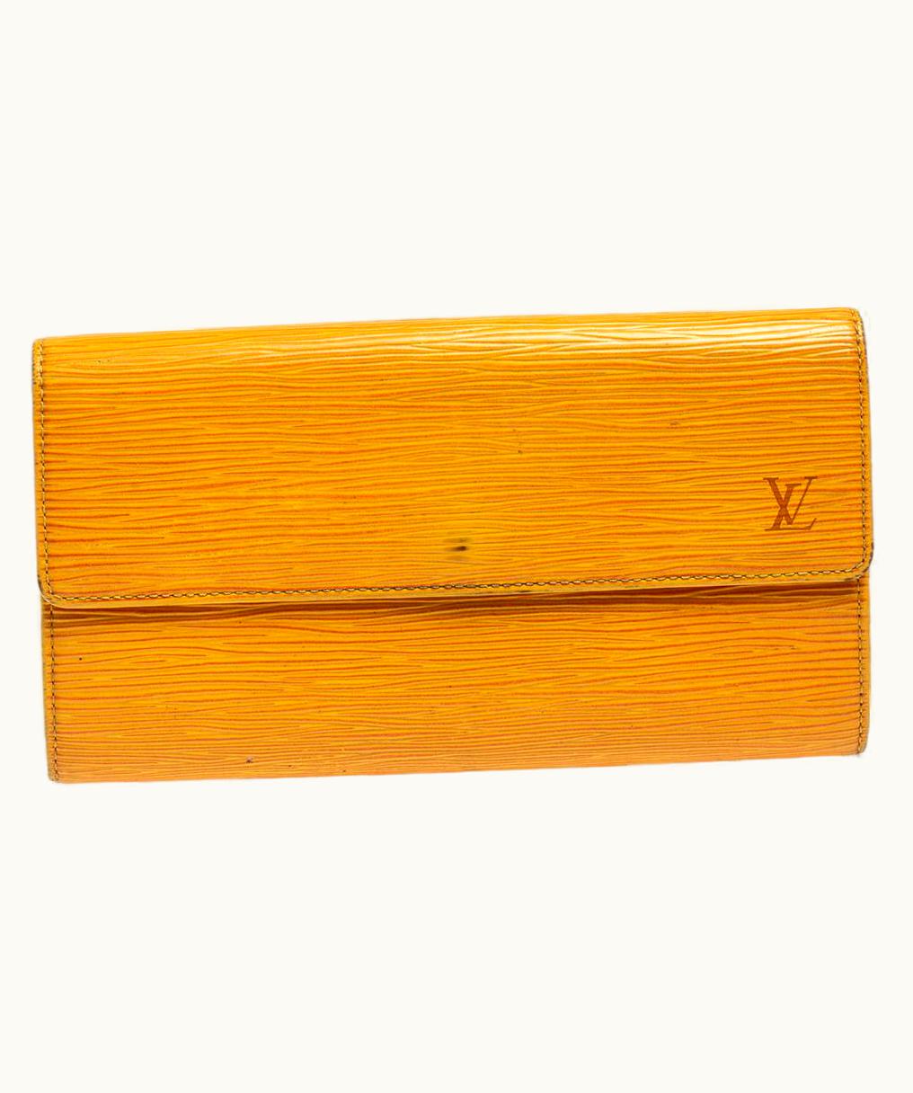 Louis Vuitton Tassel Yellow Epi Leather Porte Tresor International Wallet