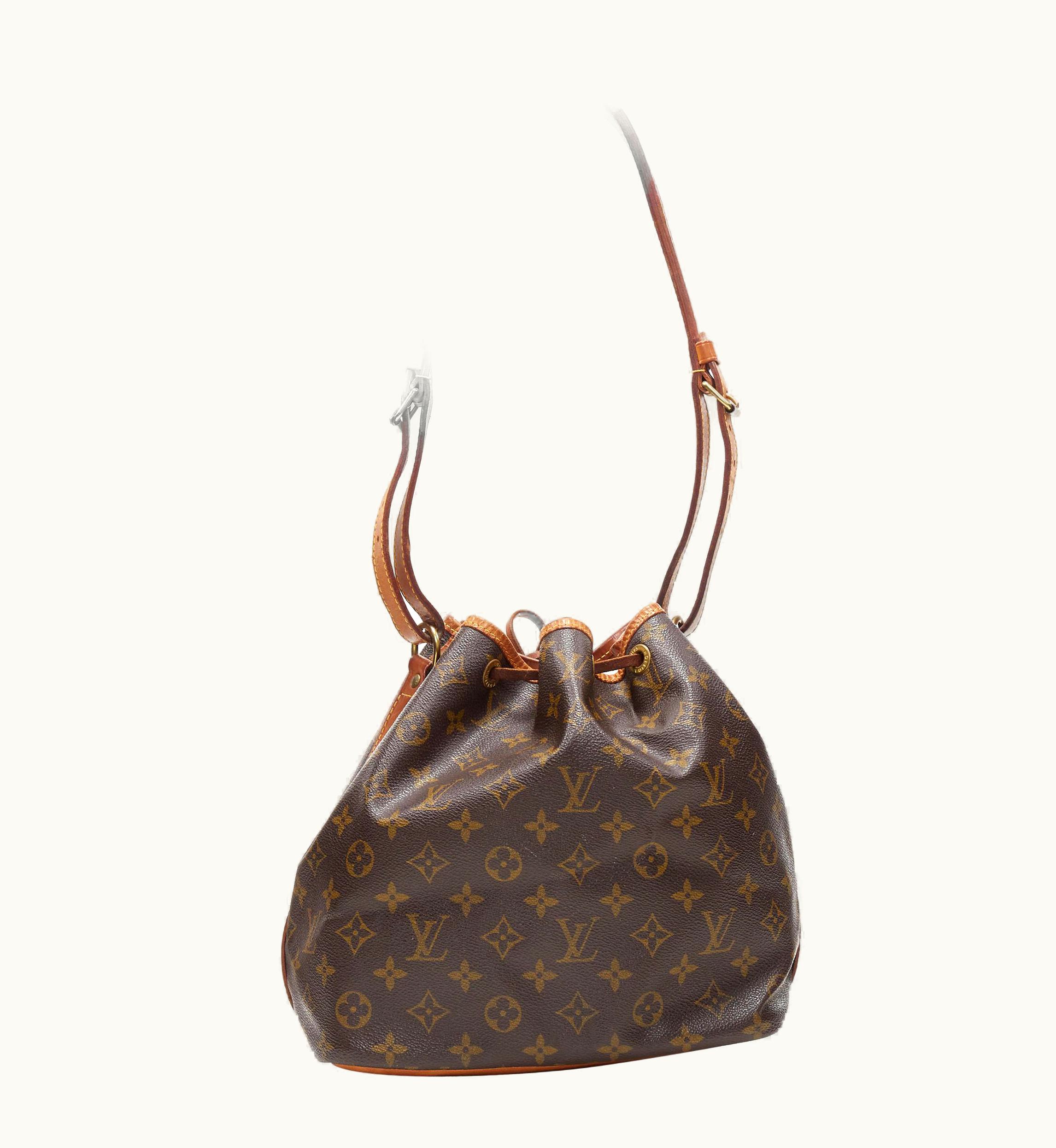 Louis Vuitton Vintage Louis Vuitton Petite Noe Brown Monogram Canvas Drawstring Bucket Bag