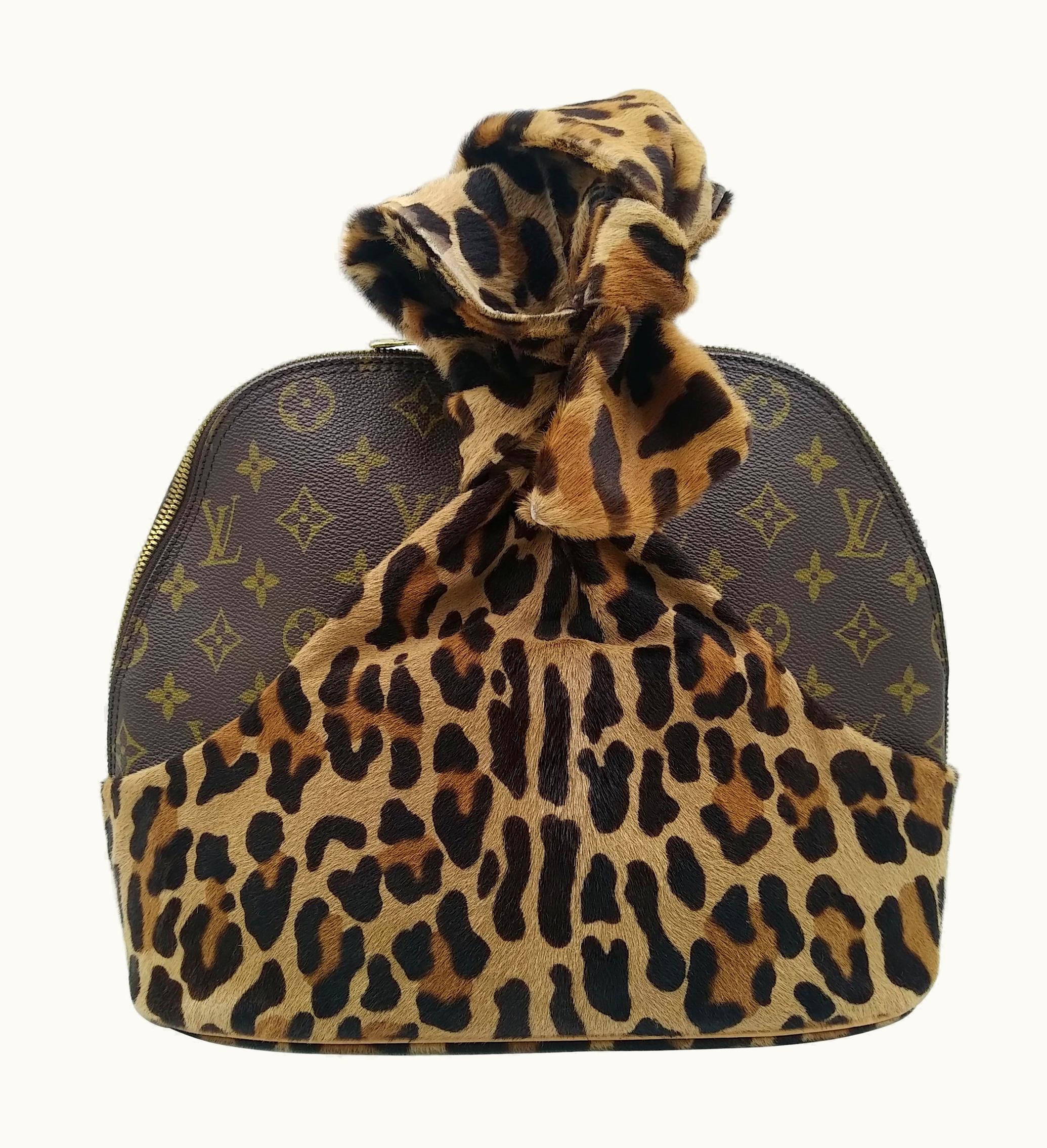 Louis Vuitton Limited Edition Leopard Print Centenaire Alma Bag By Alaïa 1996