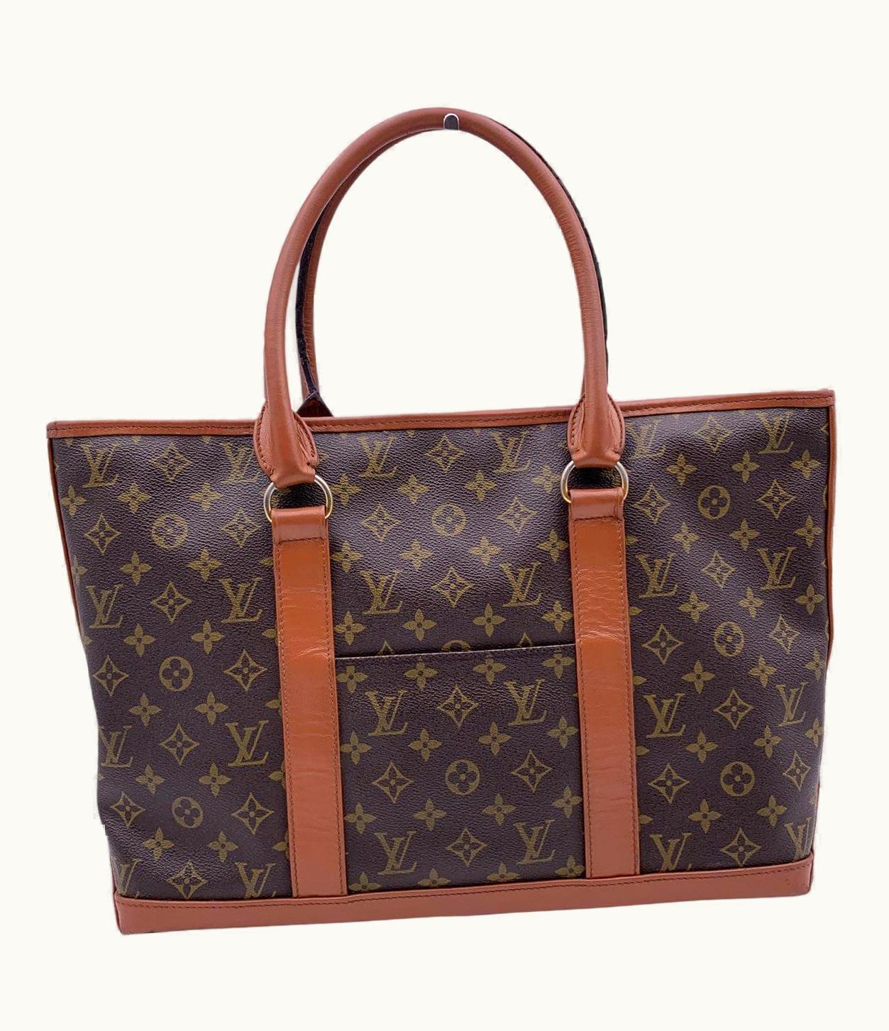Louis Vuitton Vintage Monogram Canvas Sac Weekender Tote Bag