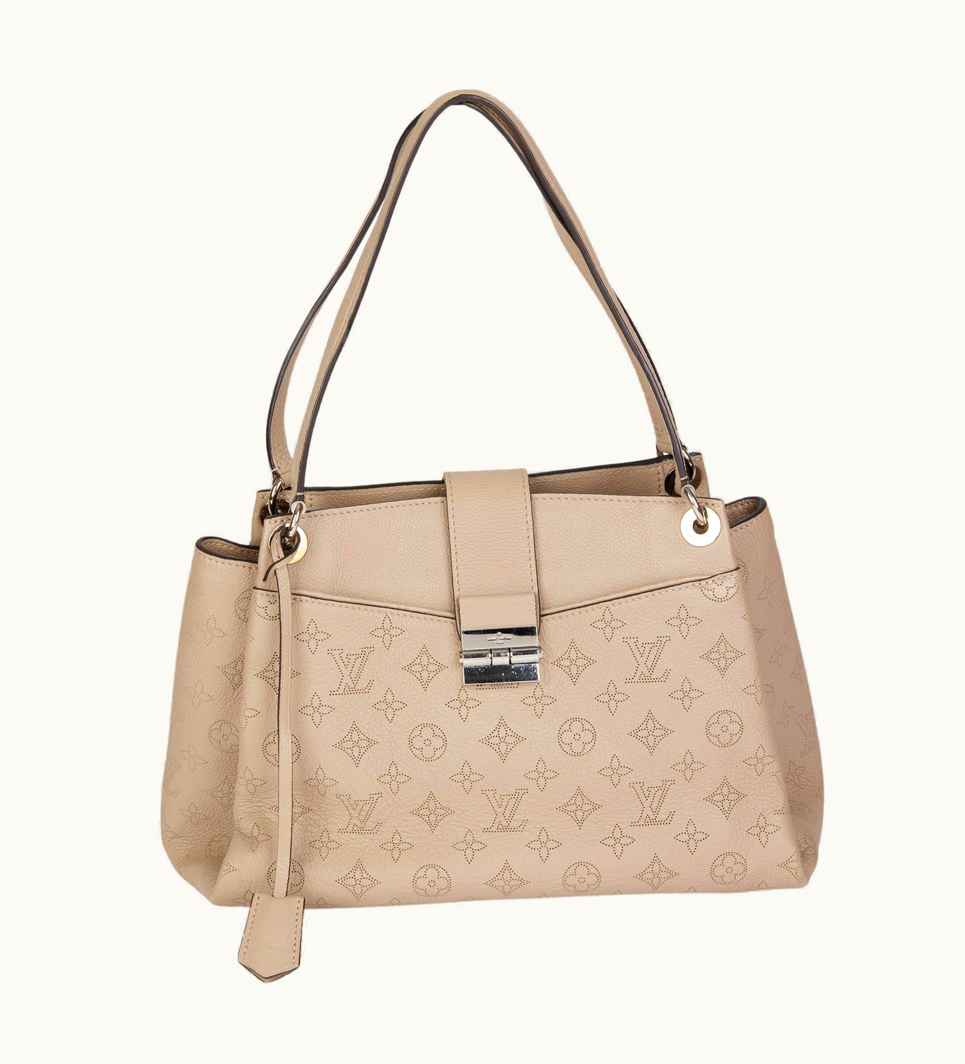 Louis Vuitton Galet Perforated Mahina Calfskin Leather Sevres