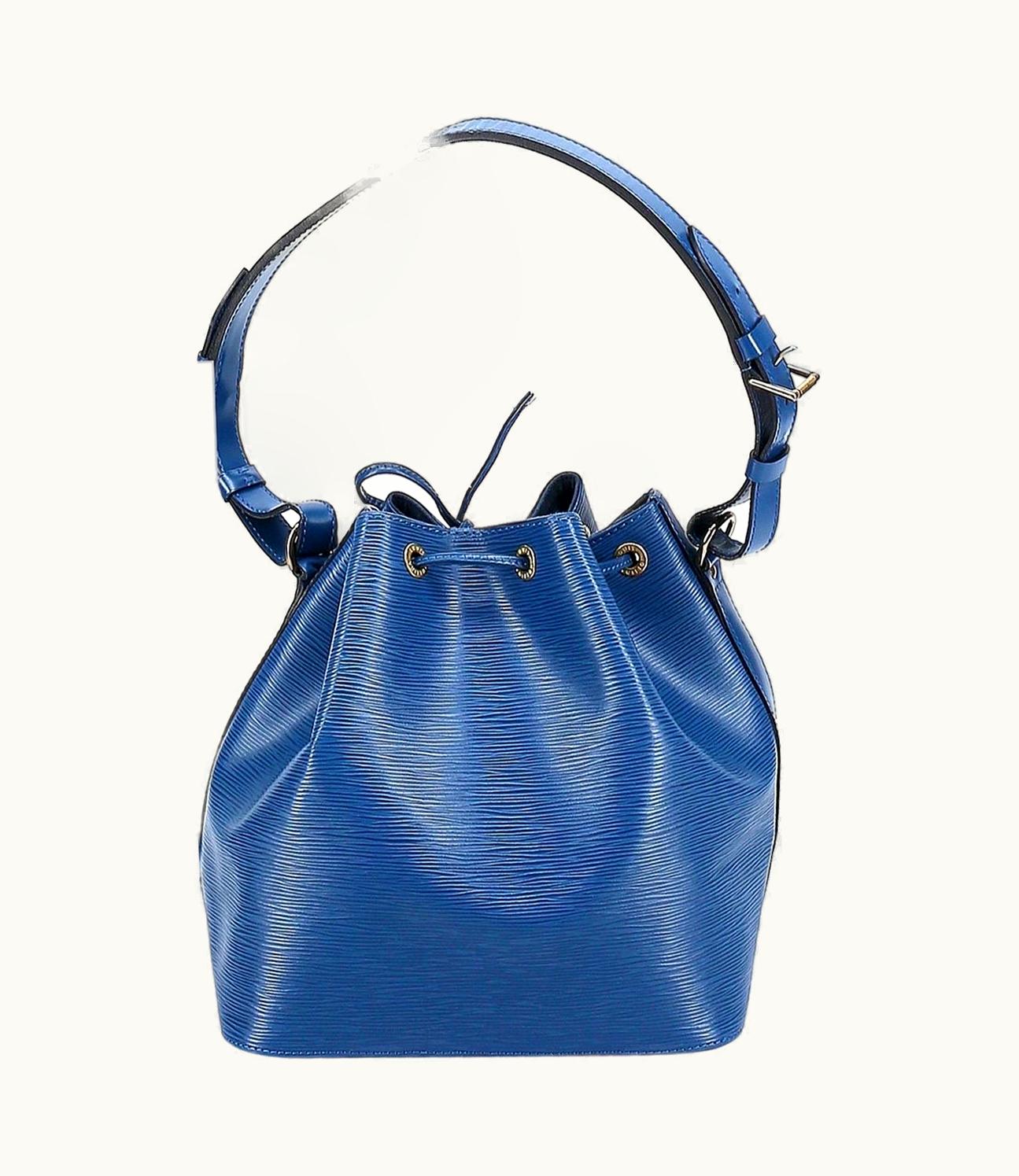 Louis Vuitton Blue Epi NOé Petite Drawstring Hand BagS/S Shoulder Bag