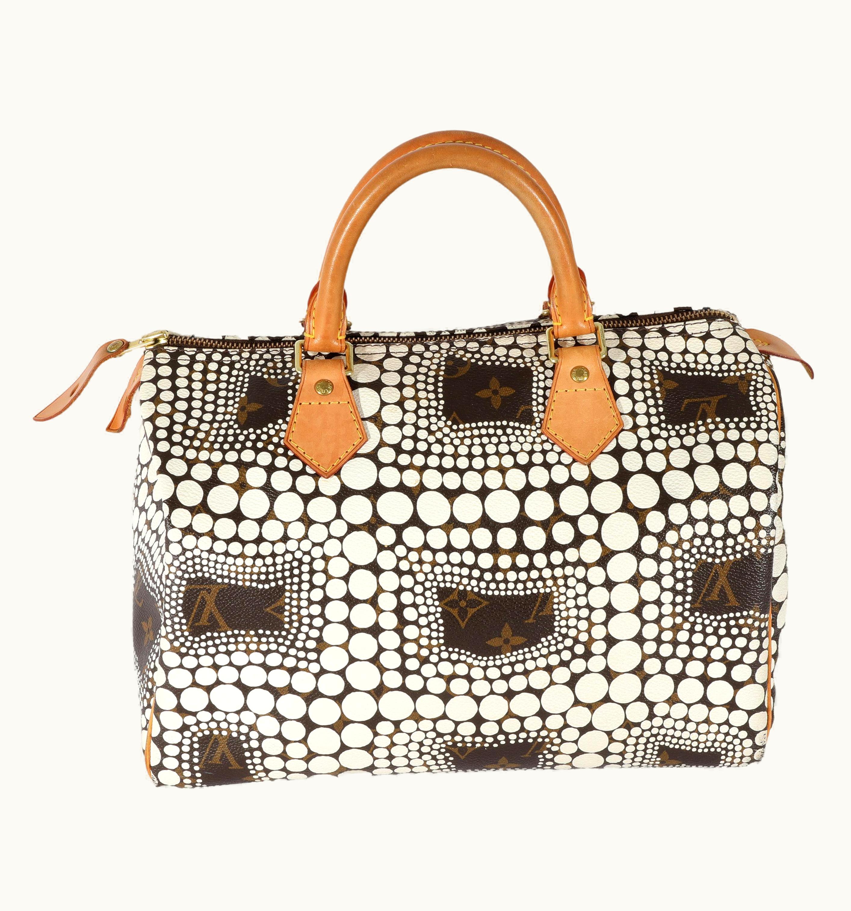 Louis Vuitton Yayoi Kusama White Infinity Dots Monogram Canvas Speedy