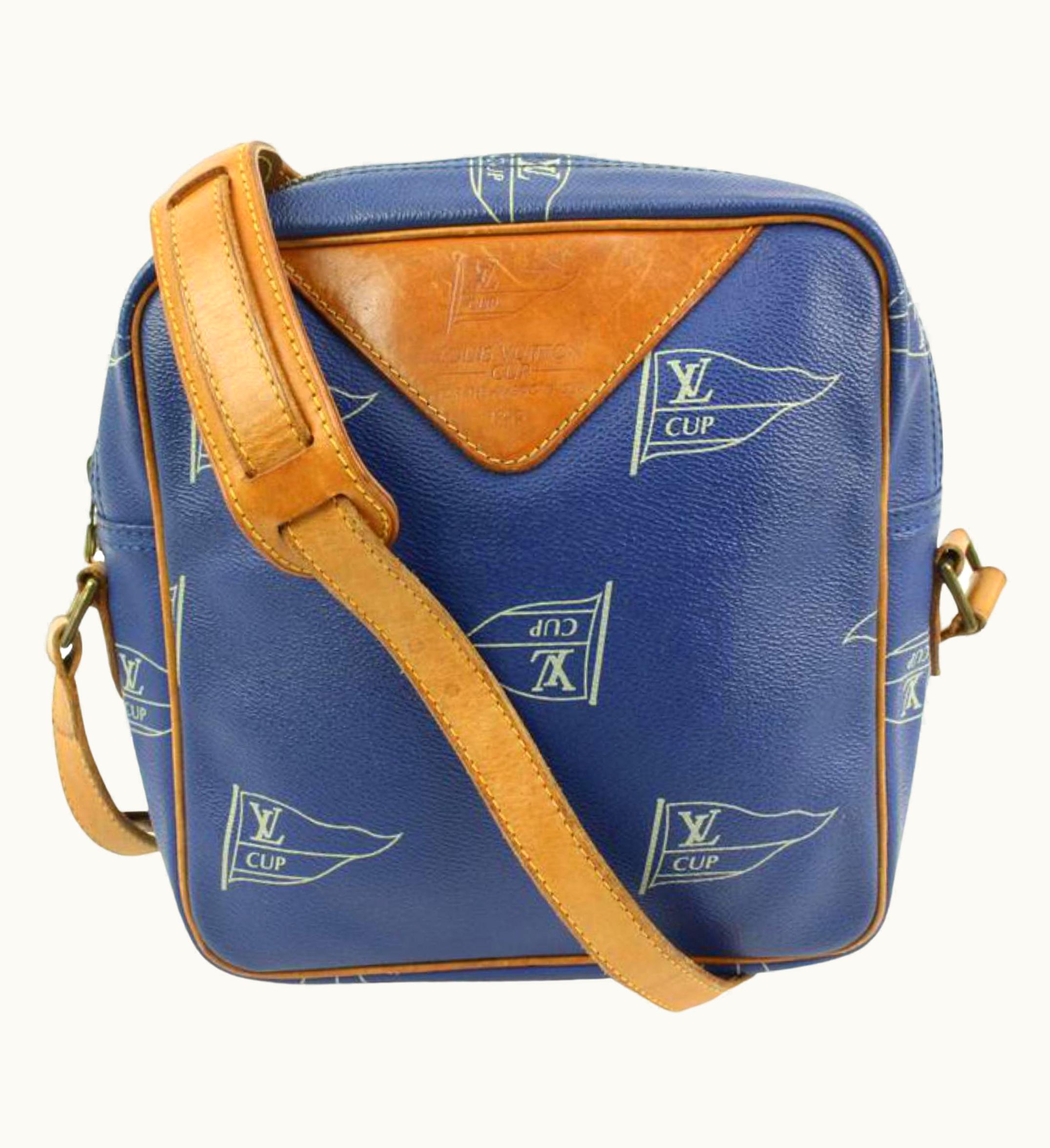 Louis Vuitton 1991 Blue Lv Cup Sac San Diego Crossbody Bag 96lz425s
