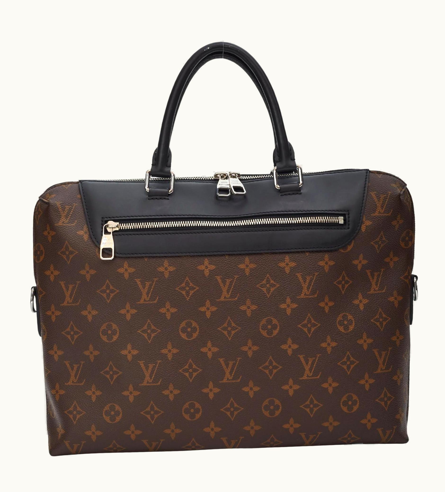 Louis Vuitton Monogram Macassar Porte-documents Jour Briefcase