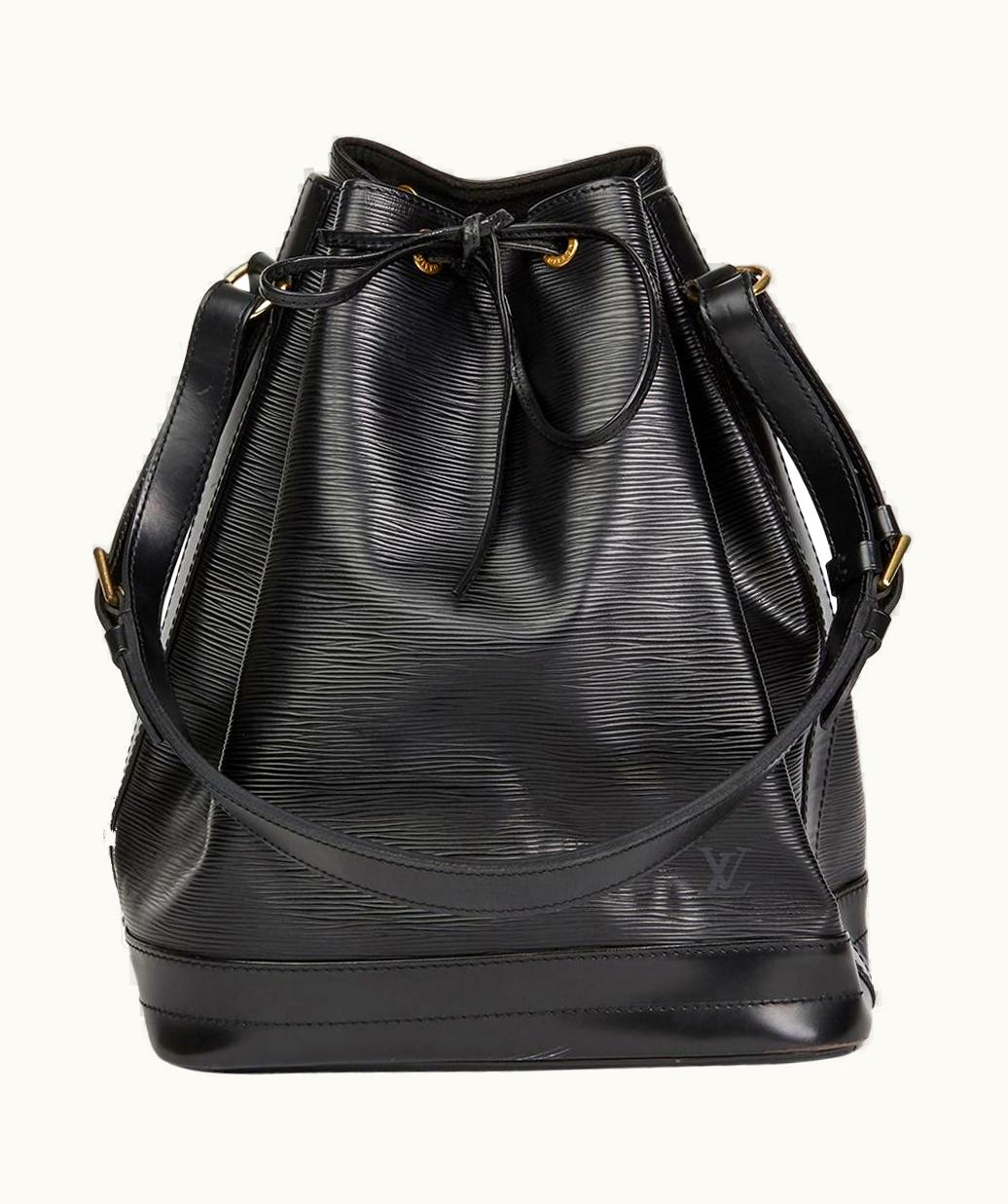 Louis Vuitton Black Epi Leather Vintage Noé Bag 1992