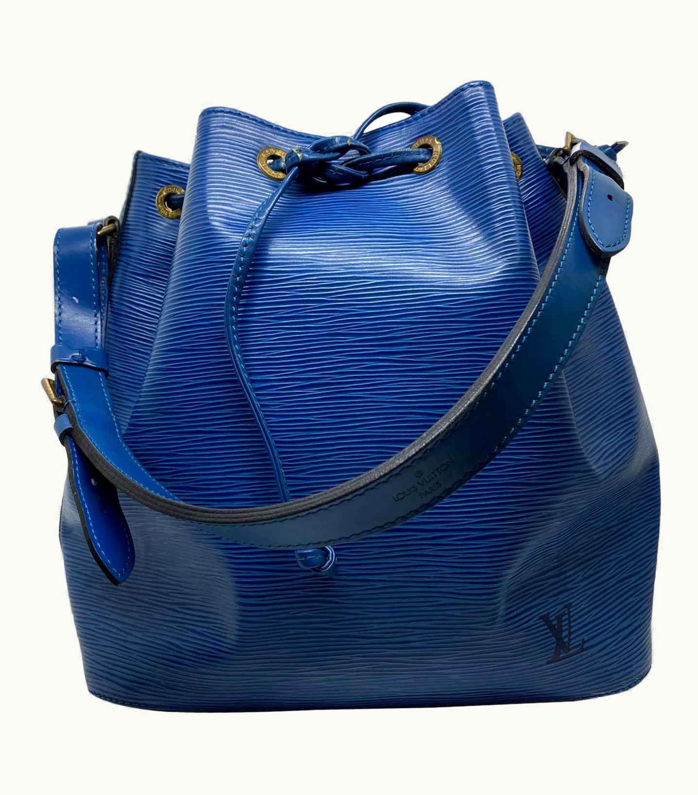Louis Vuitton Noe Pm Toledo Blue Epi Leather Bucket Bag, France